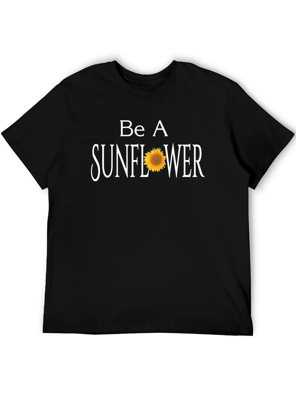 Camiseta Negra Be A Sunflower para Hombre