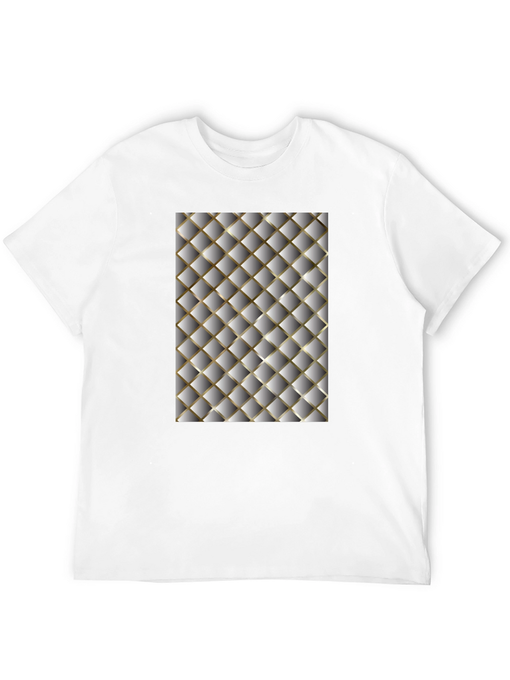 Camiseta Hombre Diseño Acolchado Moderno