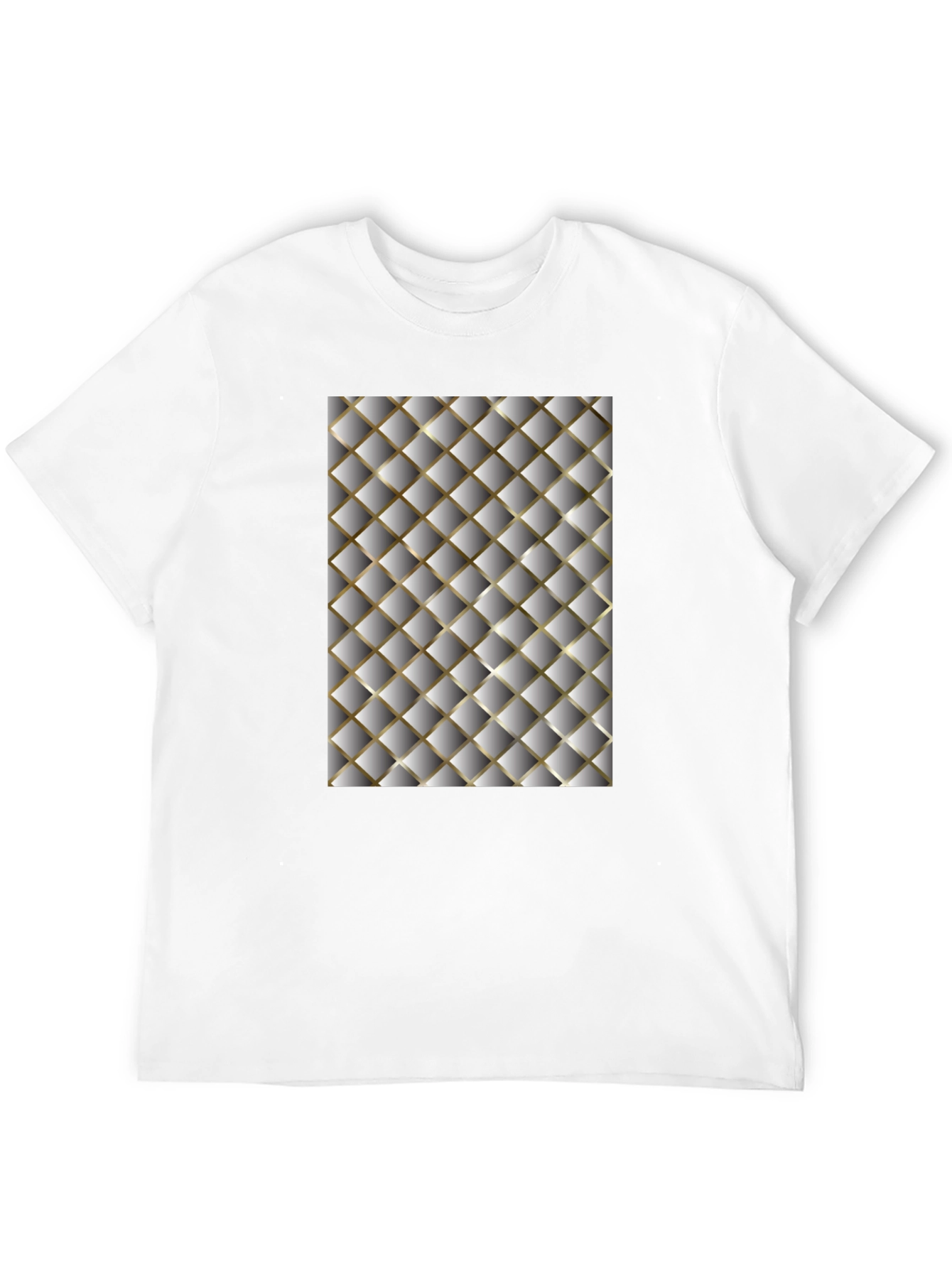 Camiseta Hombre Diseño Acolchado Moderno