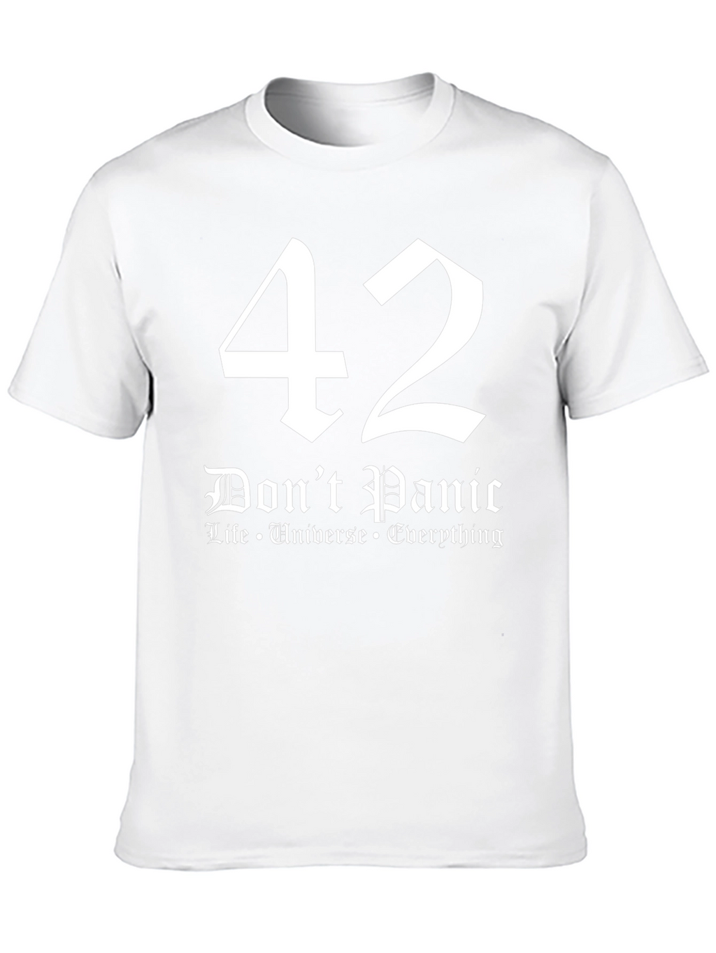 Camiseta Negra 42 Dont Panic