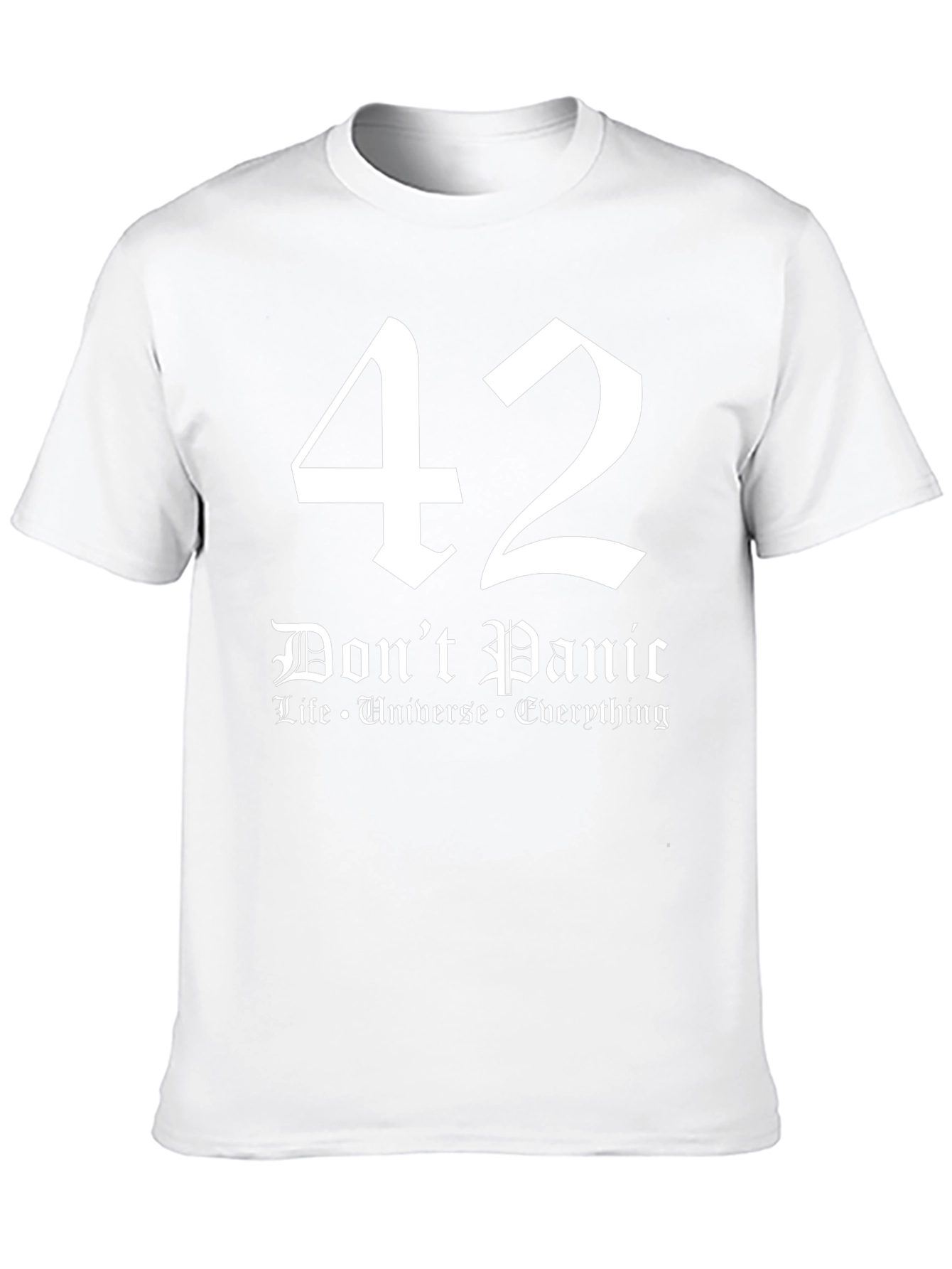 Camiseta Negra 42 Dont Panic