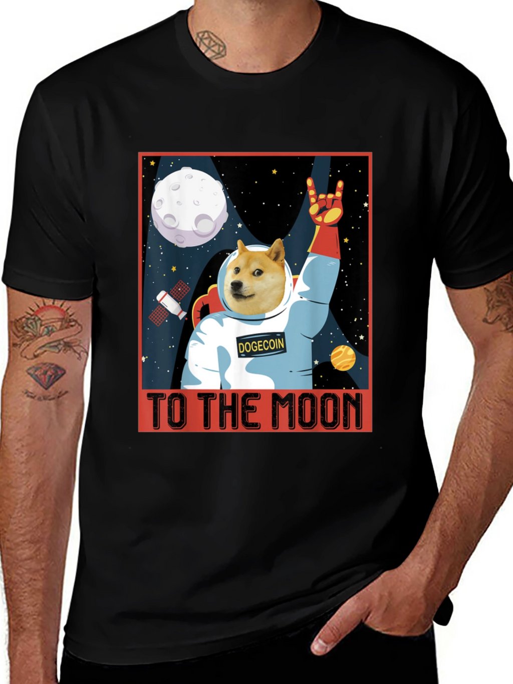 Camiseta Dogecoin - ¡A la Luna!