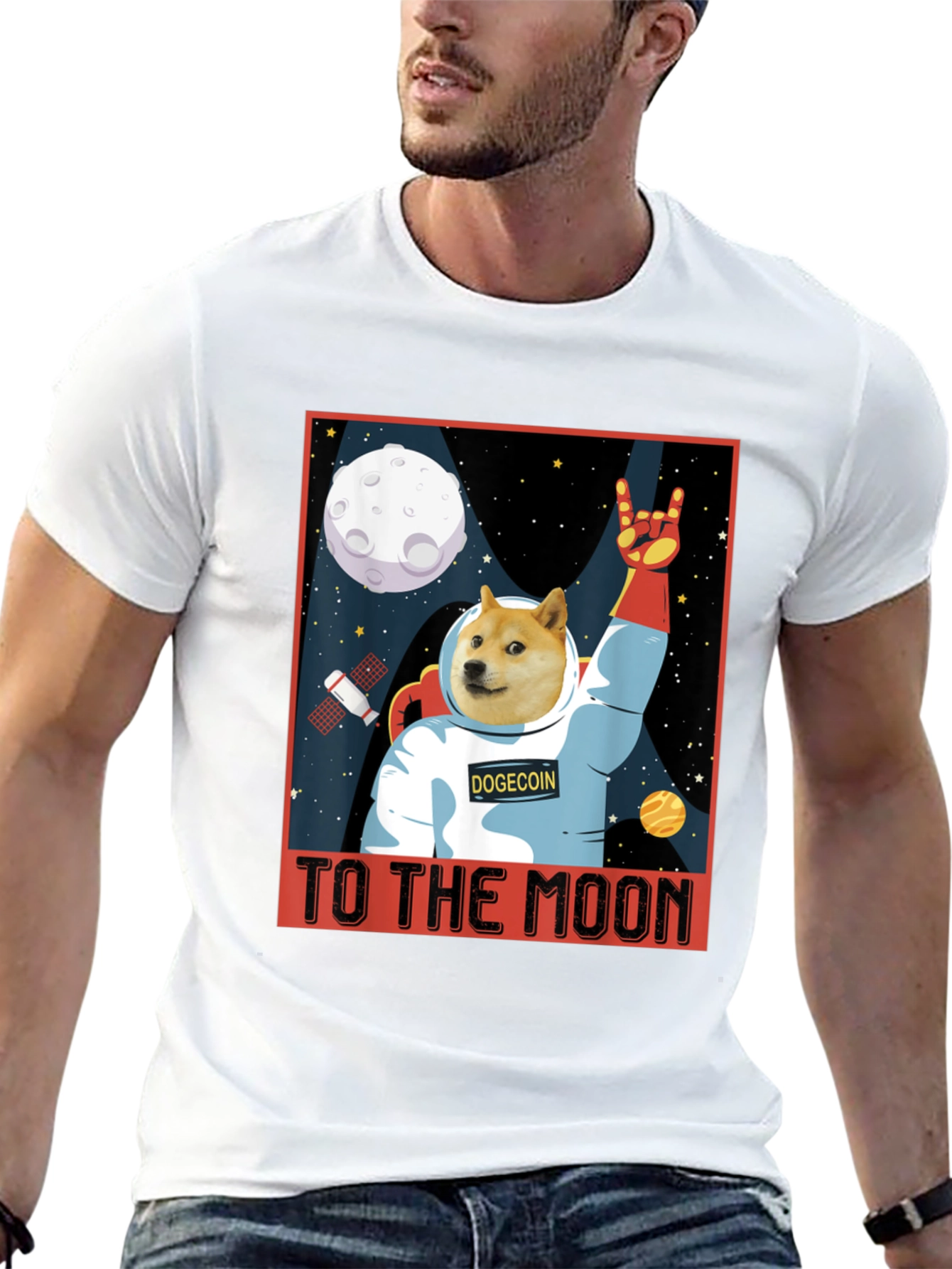 Camiseta Dogecoin - ¡A la Luna!