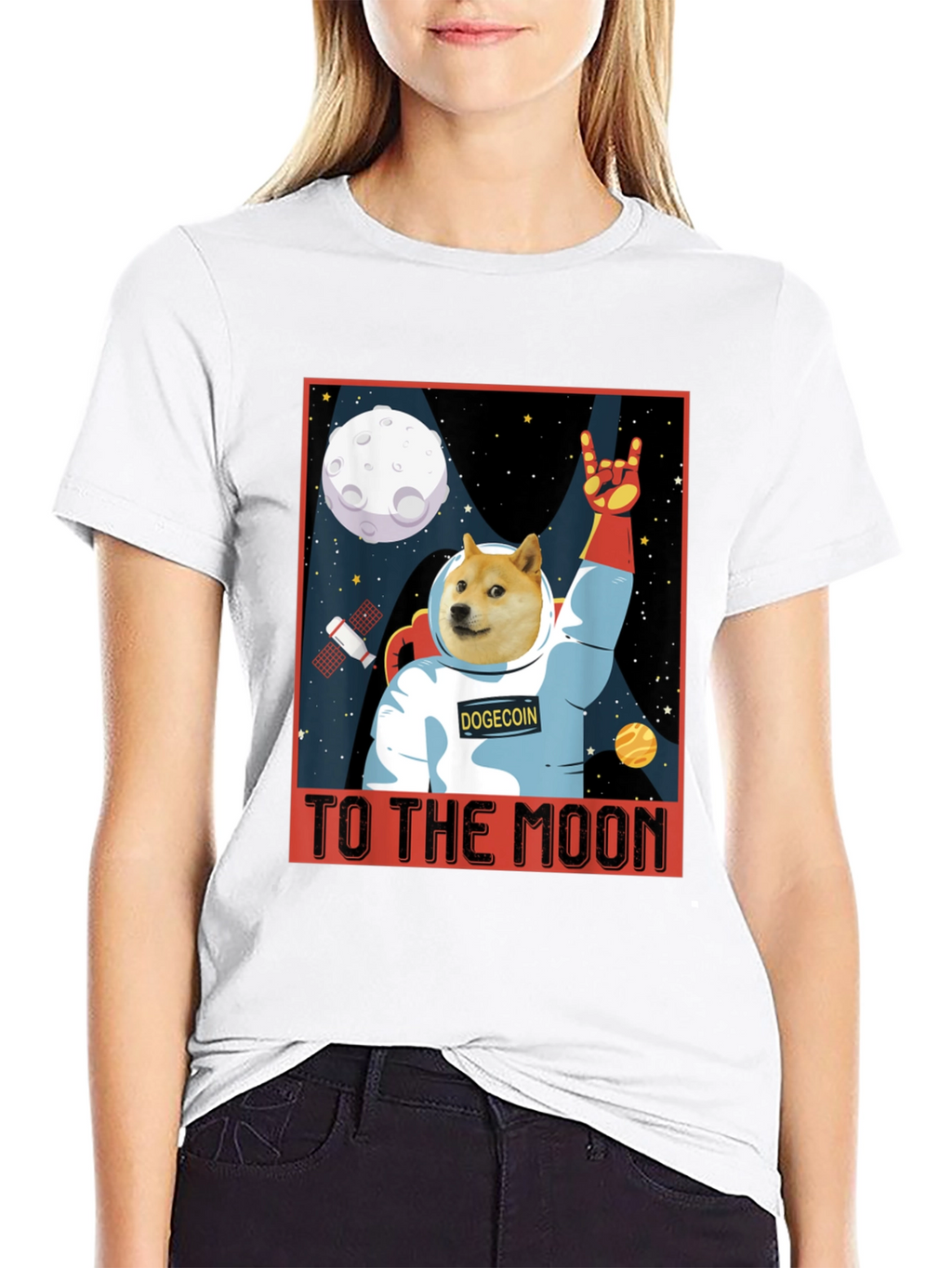 Camiseta Dogecoin - ¡A la Luna!