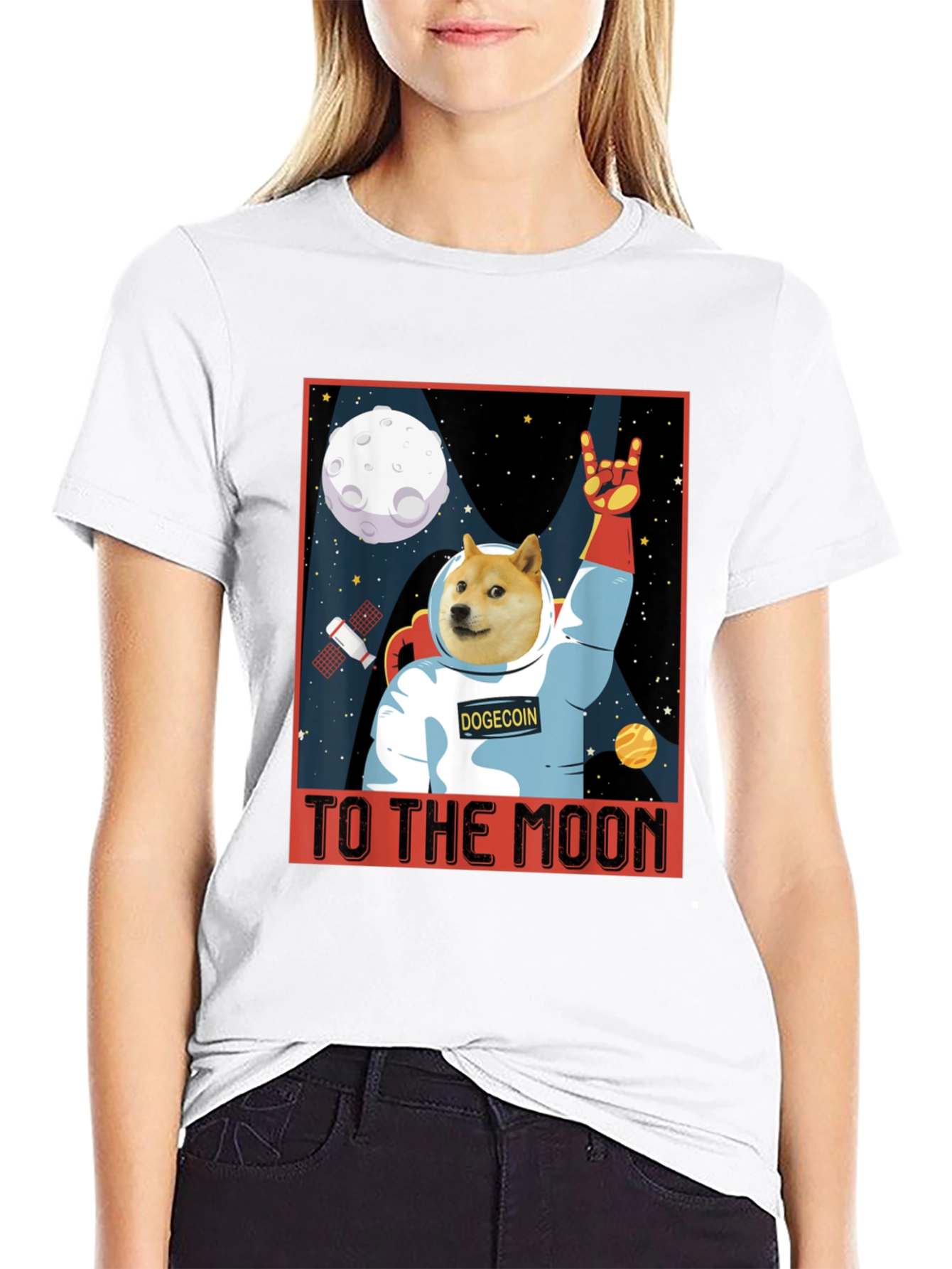 Camiseta Dogecoin - ¡A la Luna!