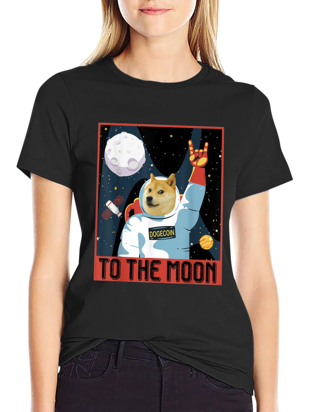 Camiseta Dogecoin - ¡A la Luna!