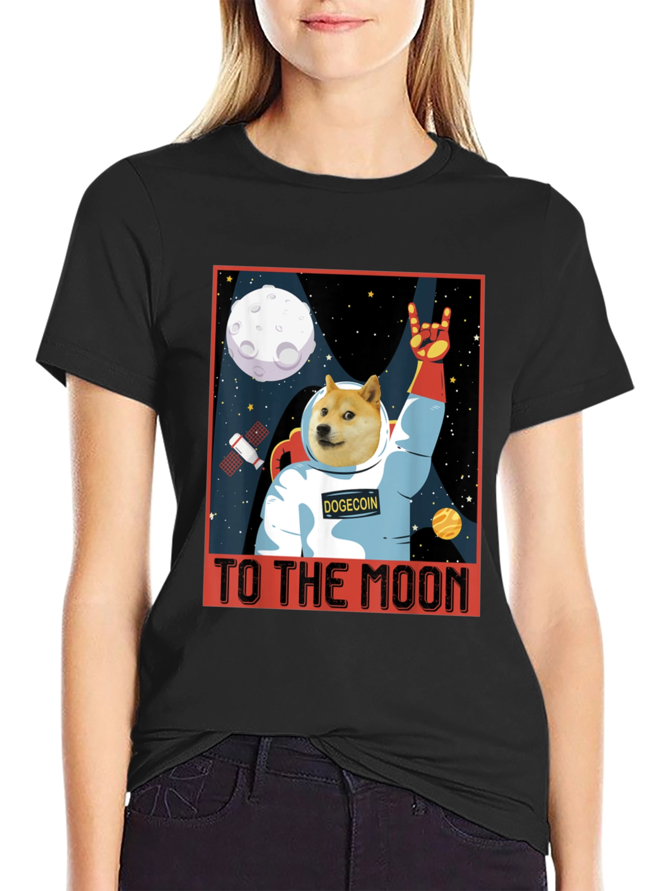 Camiseta Dogecoin - ¡A la Luna!