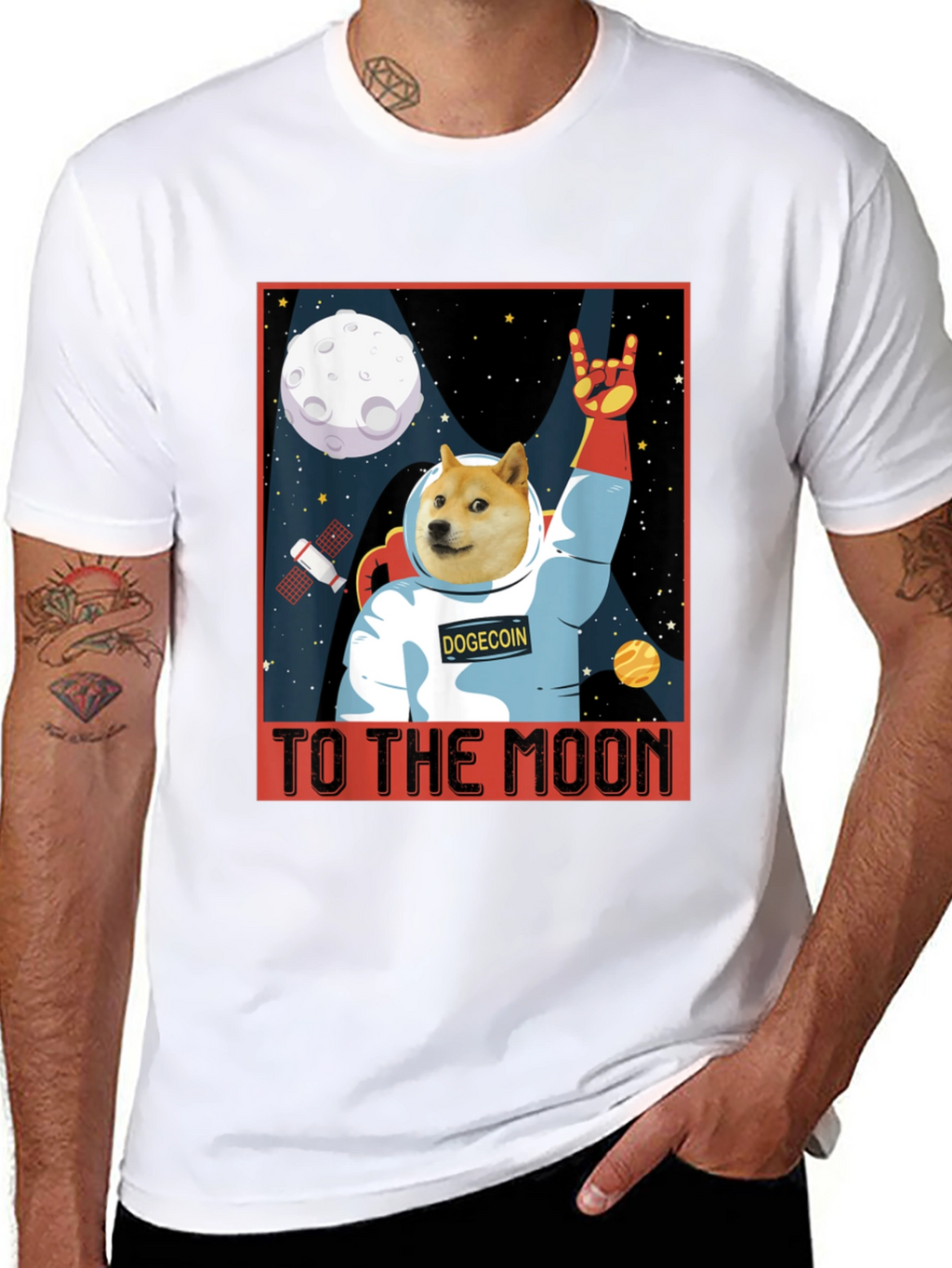 Camiseta Dogecoin - ¡A la Luna!