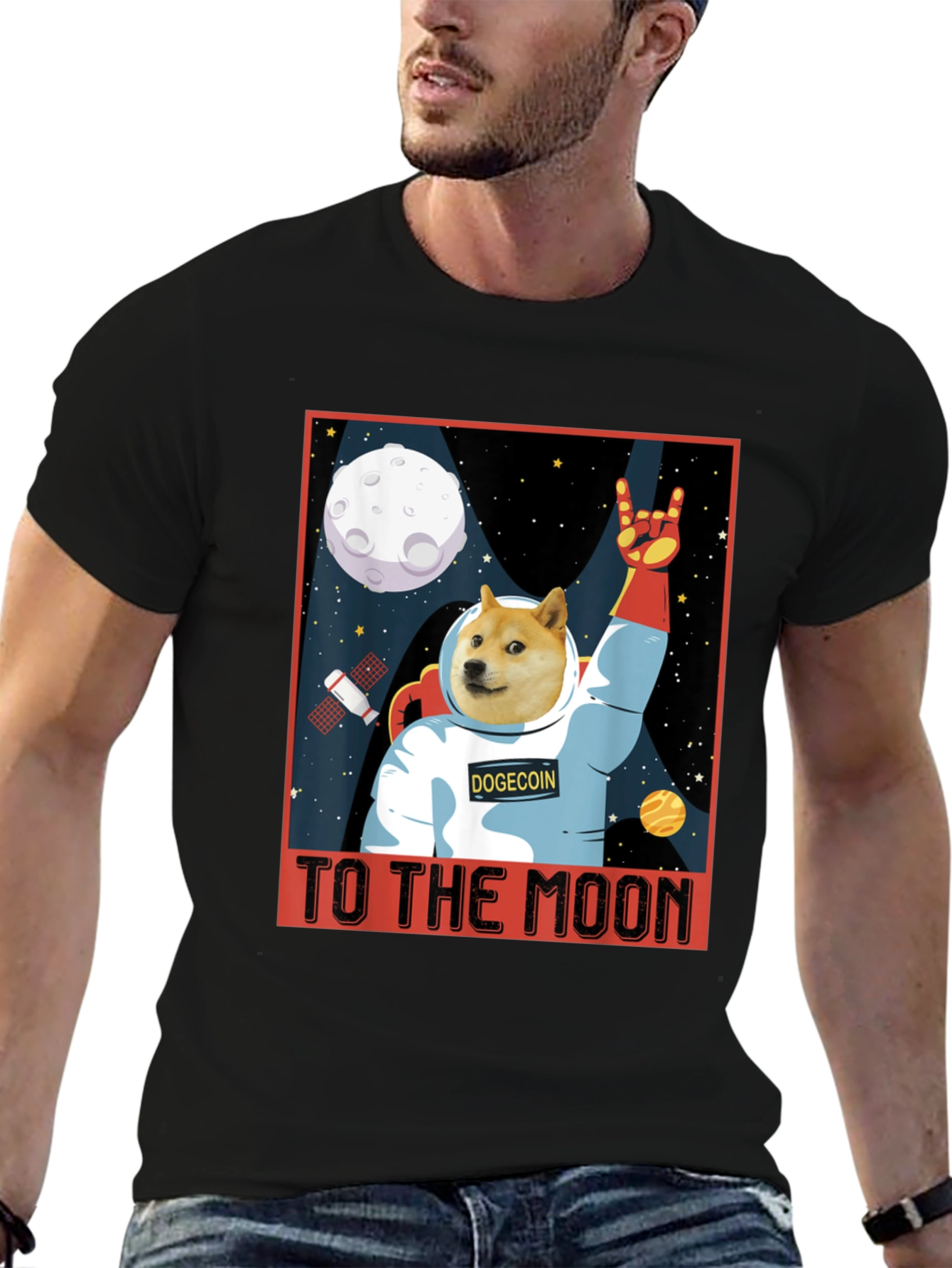 Camiseta Dogecoin - ¡A la Luna!
