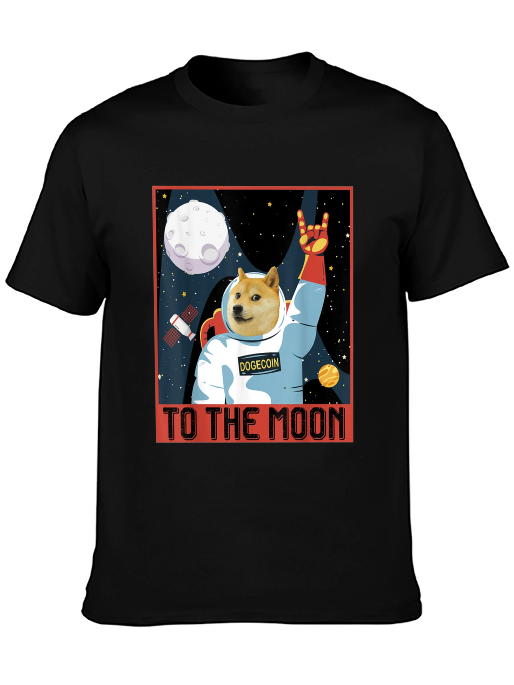 Camiseta Dogecoin - ¡A la Luna!