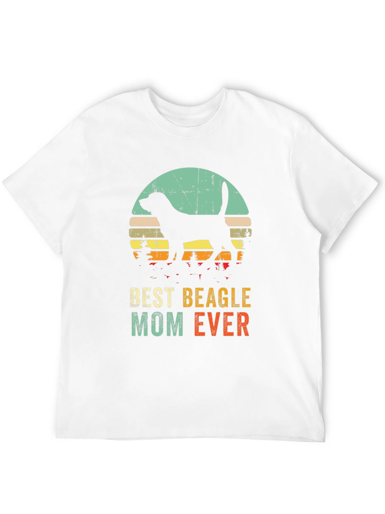 Camiseta Negra Best Beagle Mom Ever Vintage