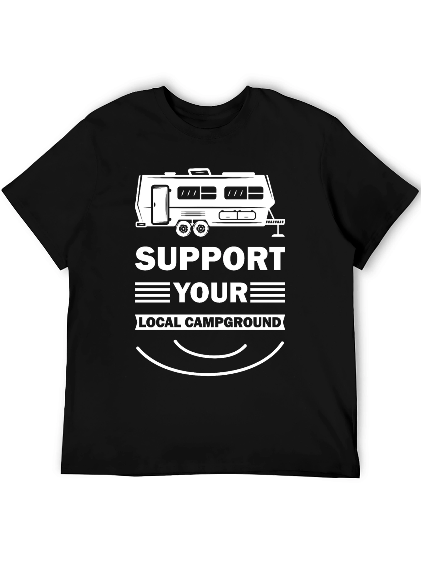 Camiseta Negra Apoya Tu Campamento Local
