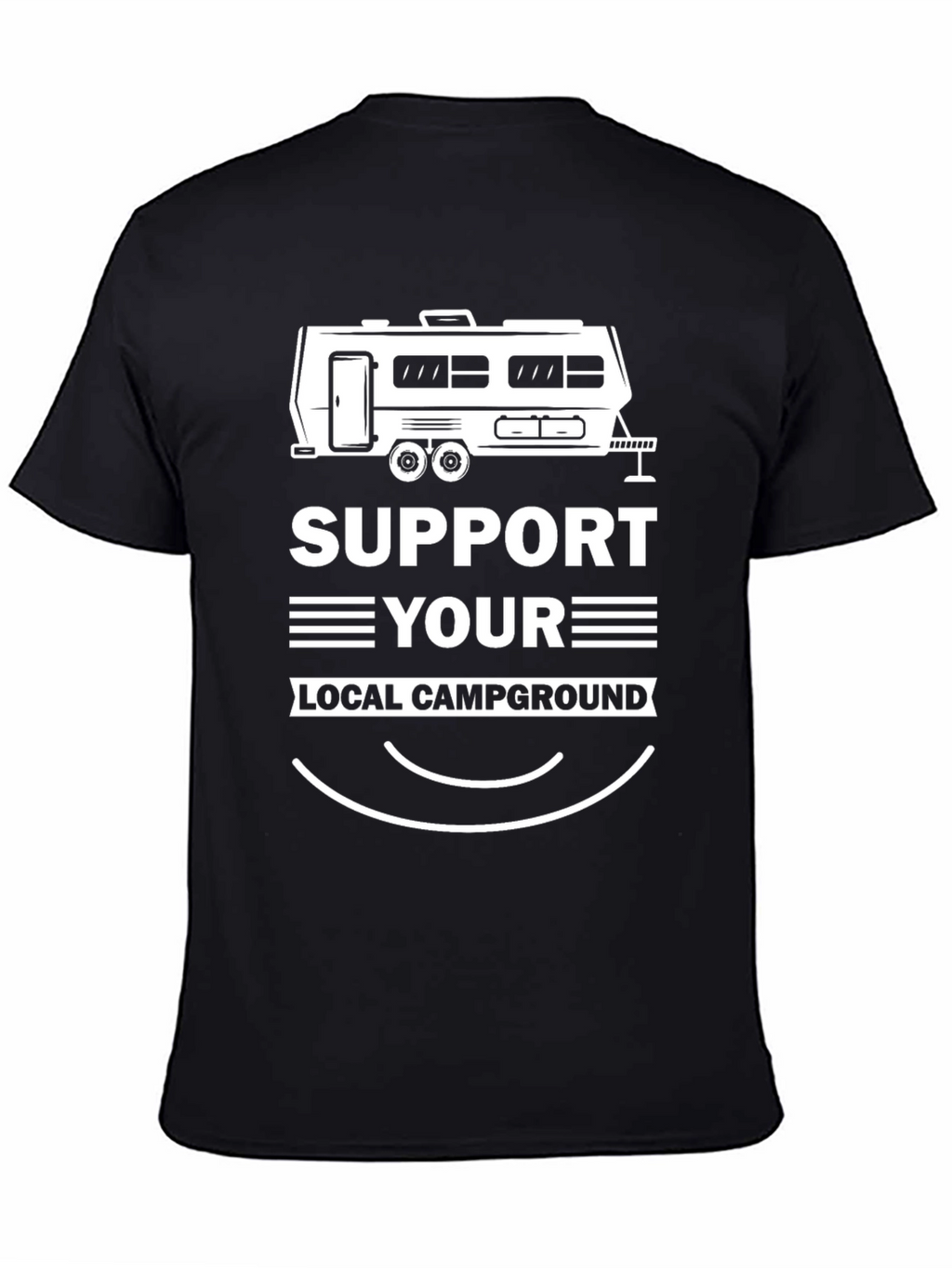 Camiseta Negra Apoya Tu Campamento Local
