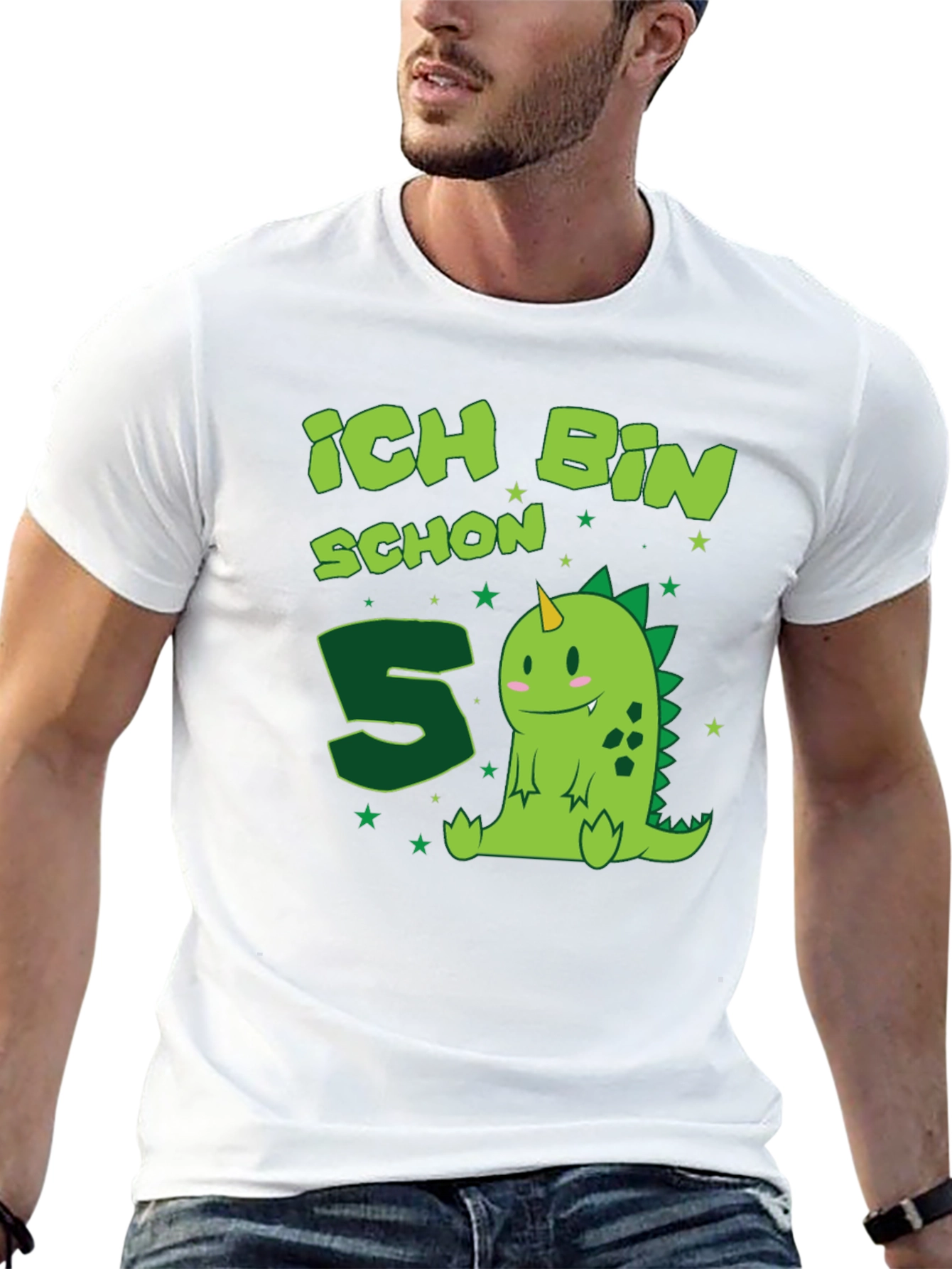 Camiseta Infantil Dinosaurio Cumpleaños - ¡Ya Tengo 5!