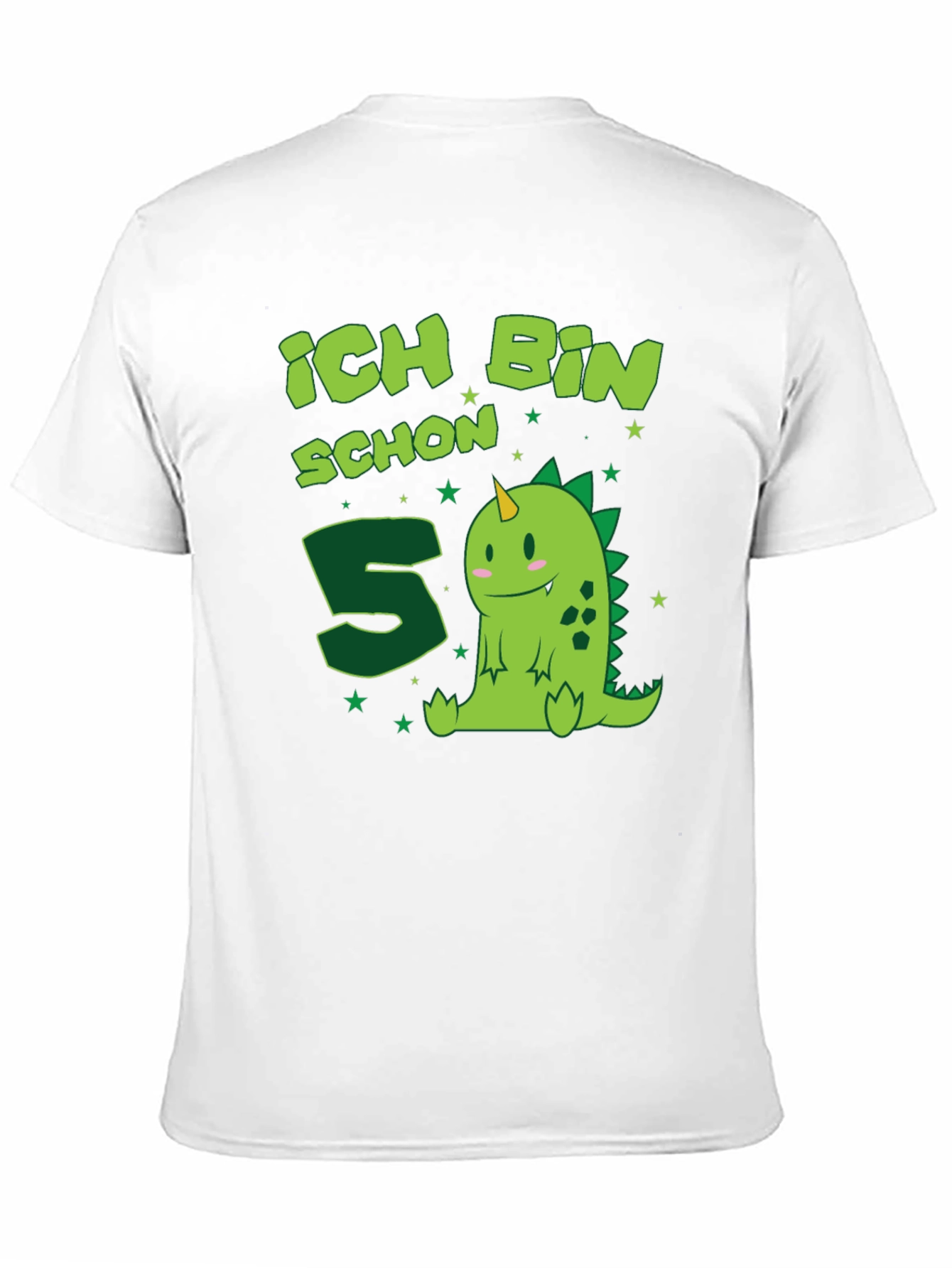Camiseta Infantil Dinosaurio Cumpleaños - ¡Ya Tengo 5!