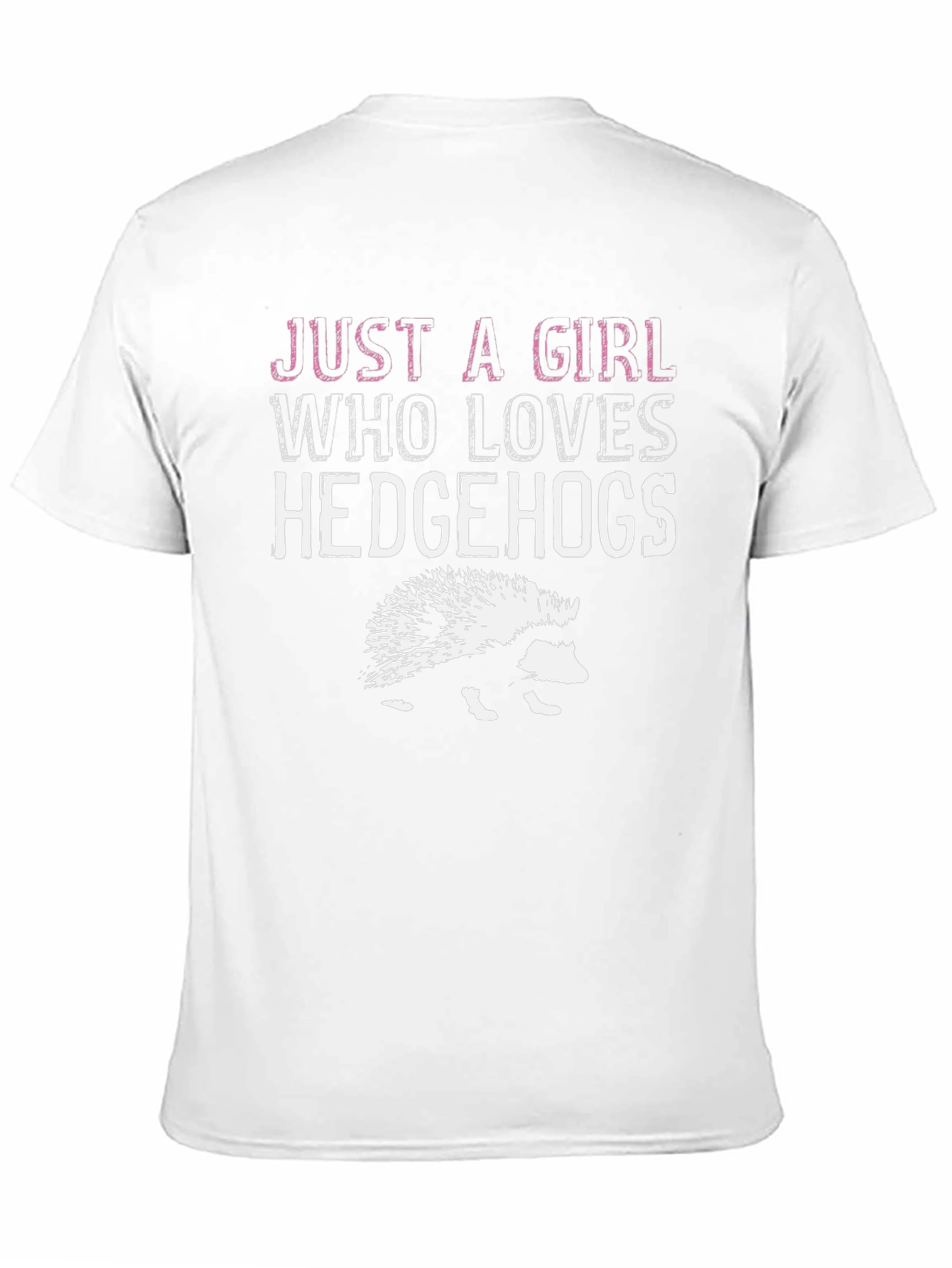 Camiseta Negra Amo a los Erizos para Mujer