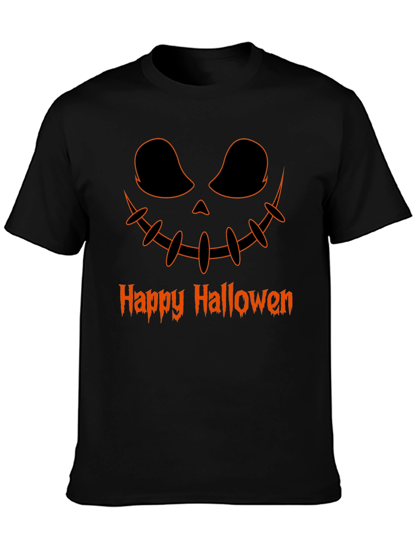 Camiseta Halloween Diseño Calabaza