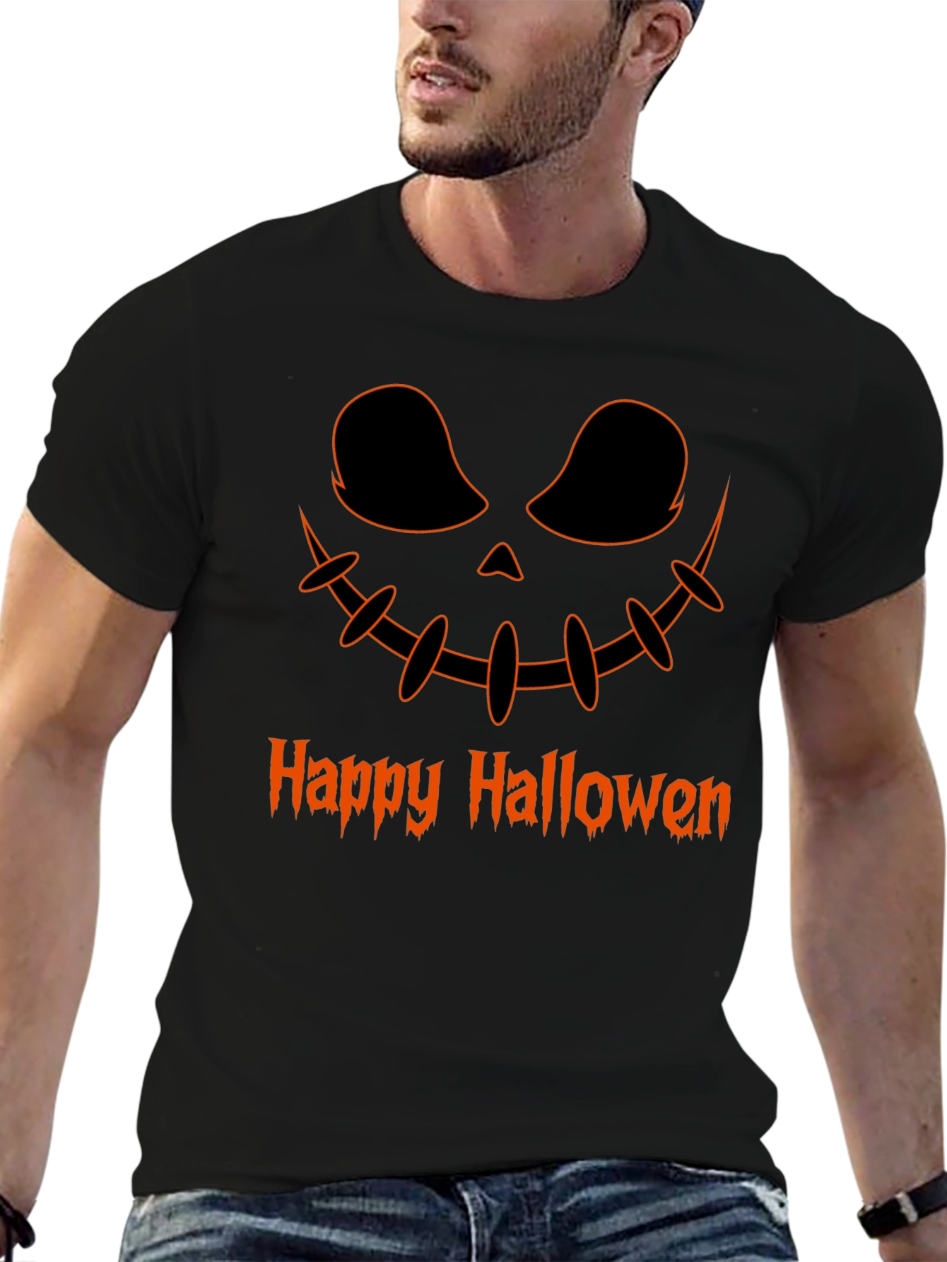 Camiseta Halloween Diseño Calabaza