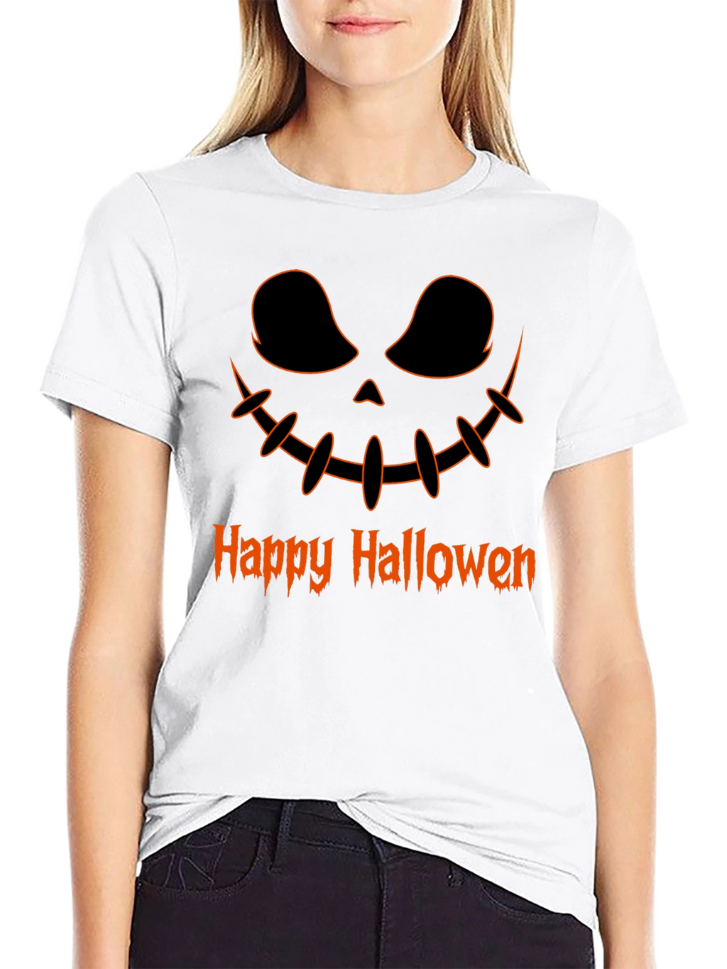 Camiseta Halloween Diseño Calabaza
