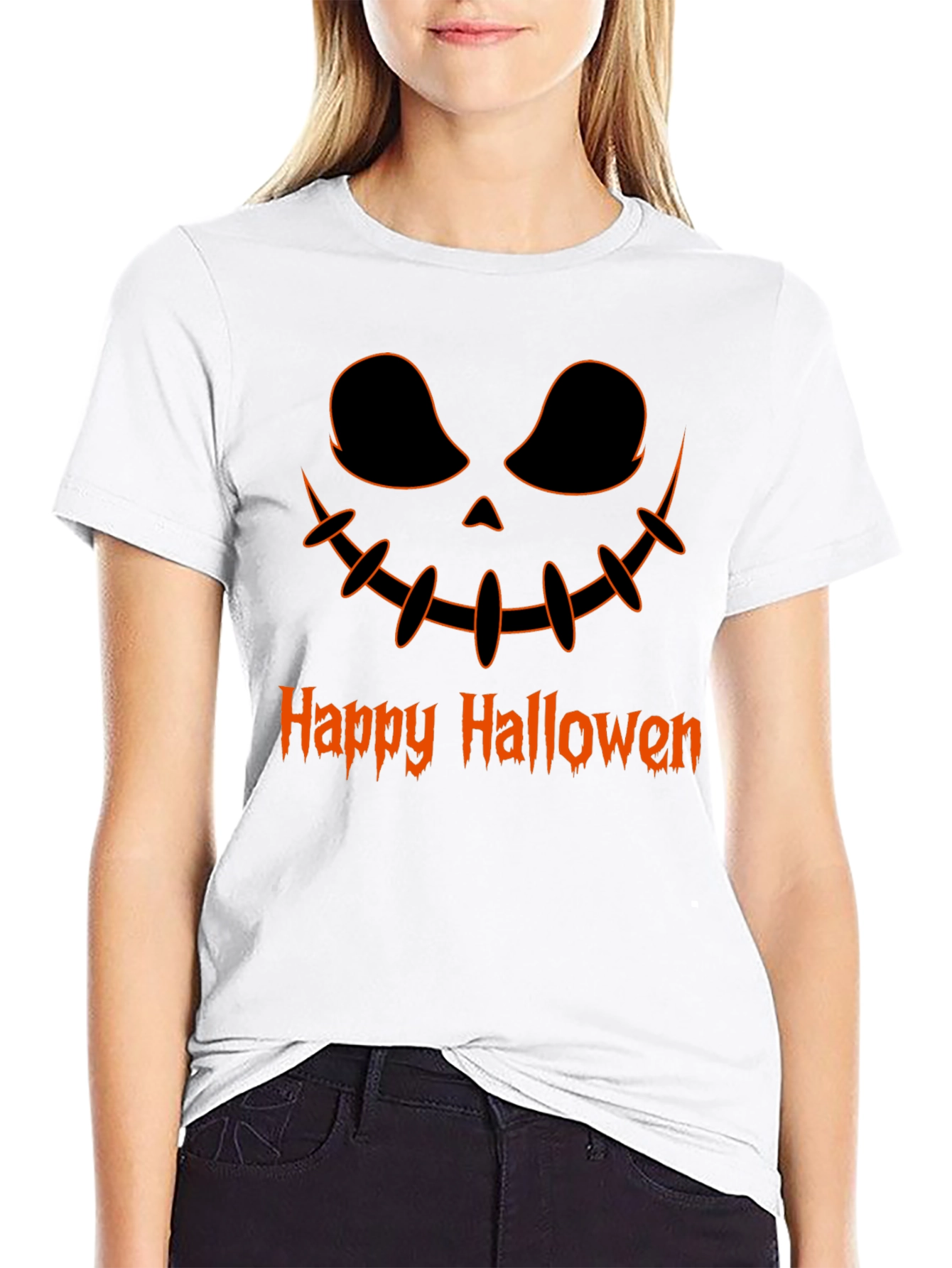 Camiseta Halloween Diseño Calabaza