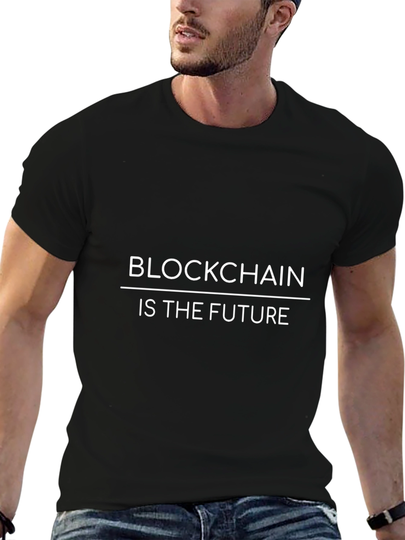 Camiseta Negra Blockchain: El Futuro