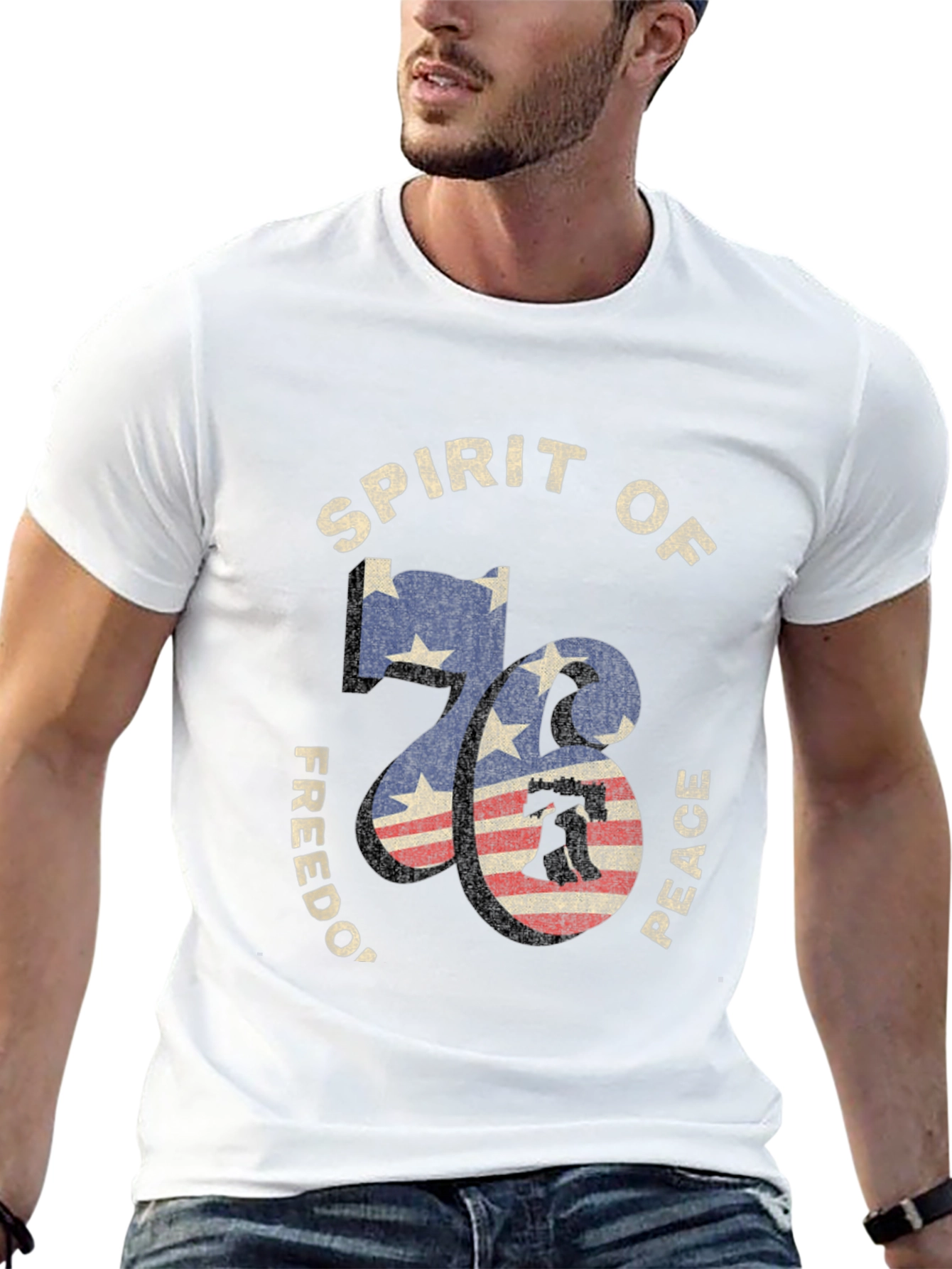 Camiseta Espíritu del 76 Americana Vintage