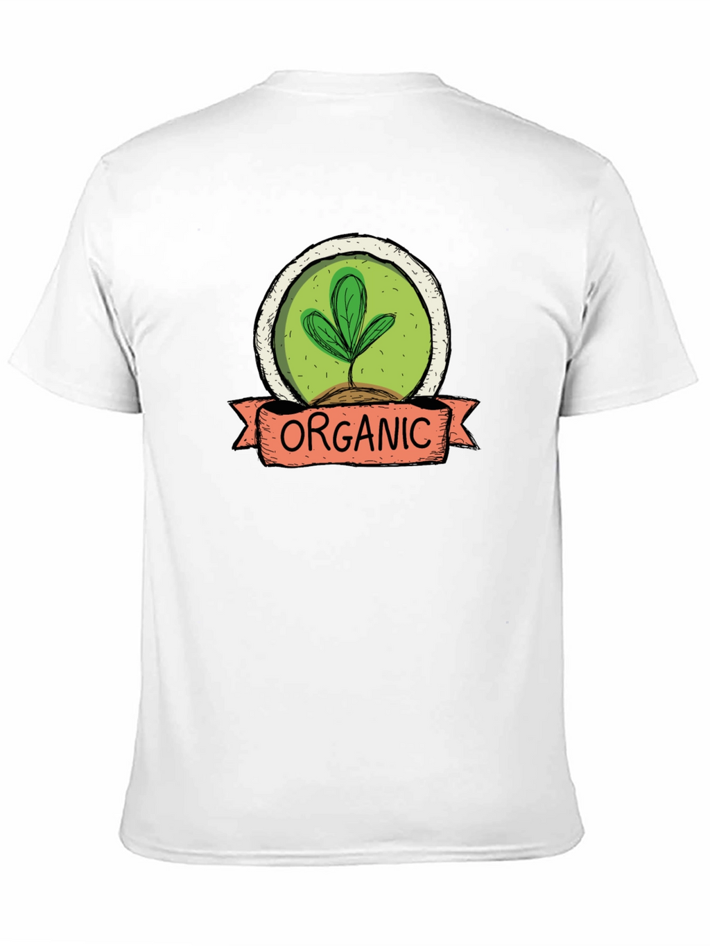 Camiseta Hombre Algodón Orgánico Diseño Planta