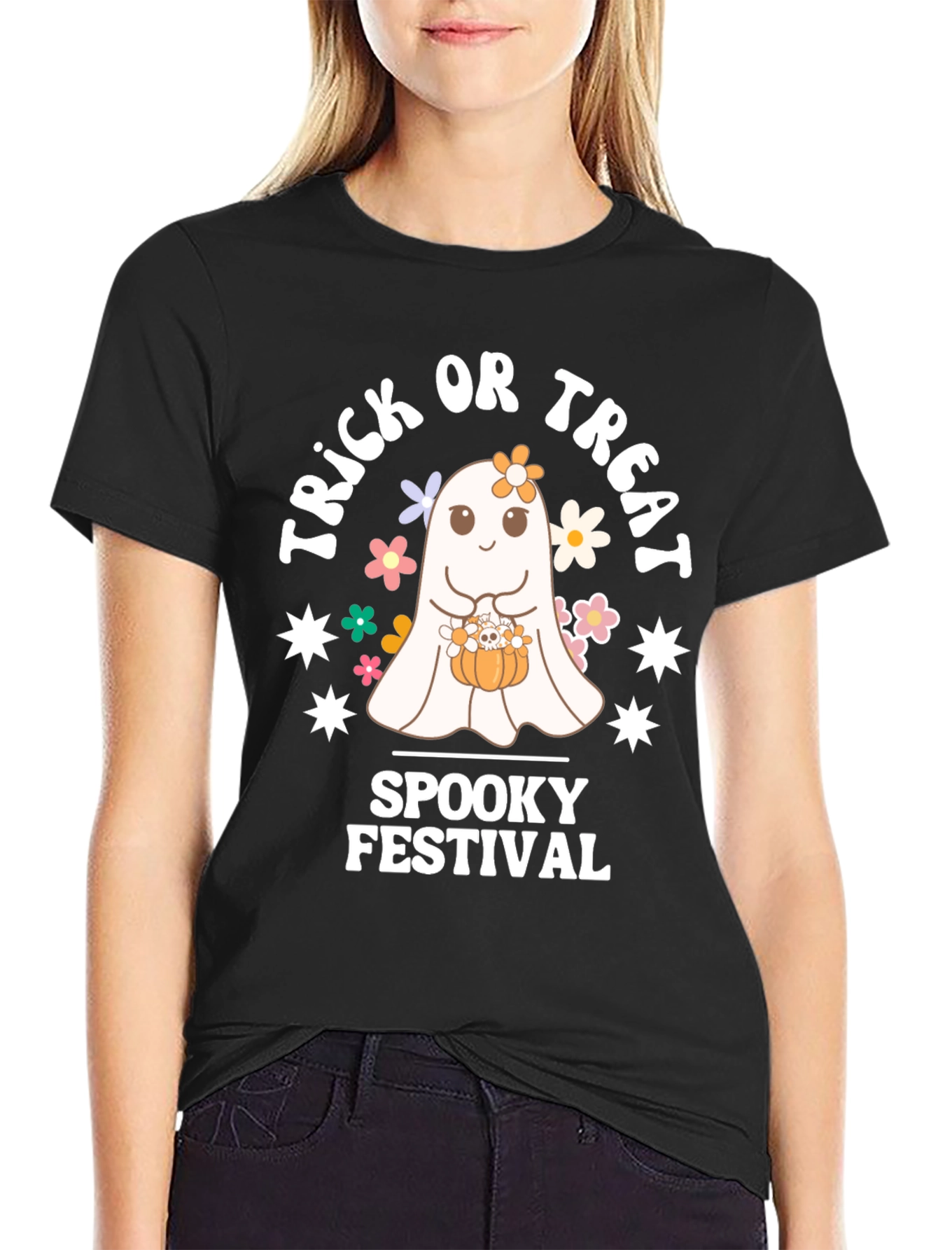 Camiseta Festiva de Halloween Trick or Treat