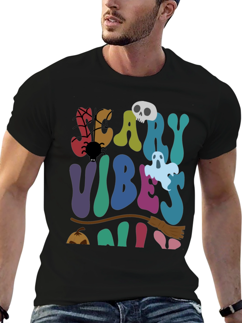 Camiseta Halloween Scary Vibes