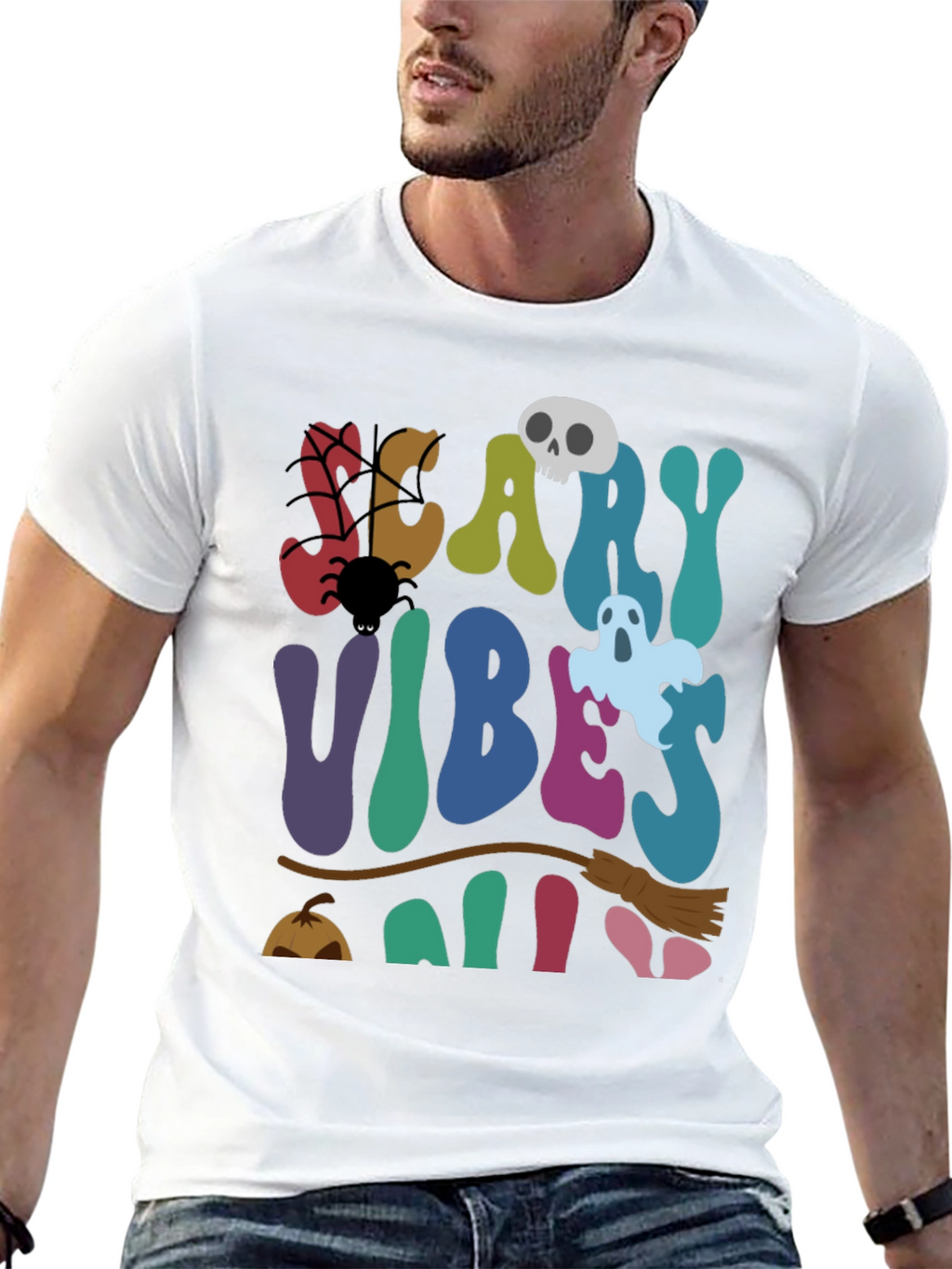 Camiseta Halloween Scary Vibes