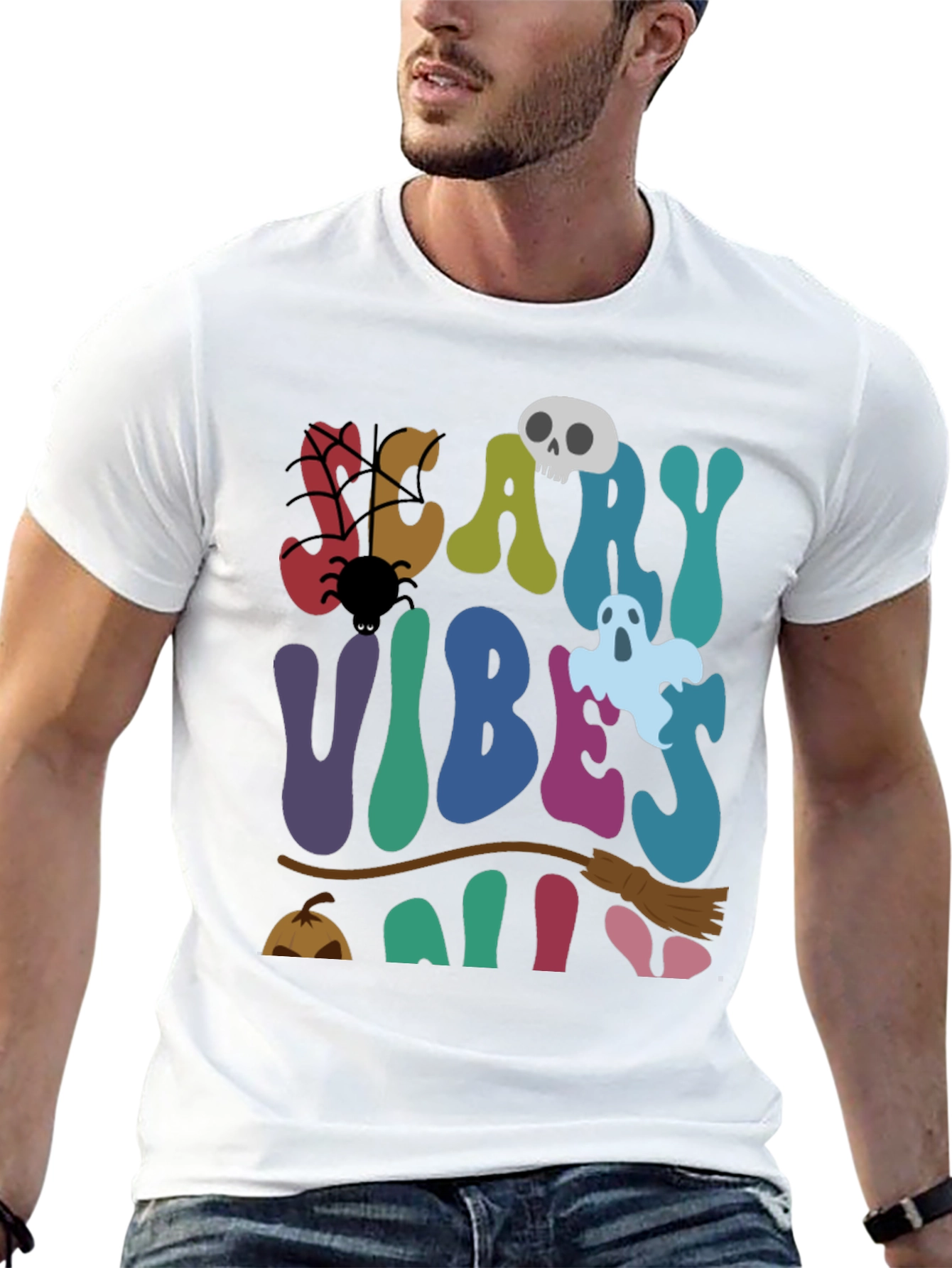 Camiseta Halloween Scary Vibes