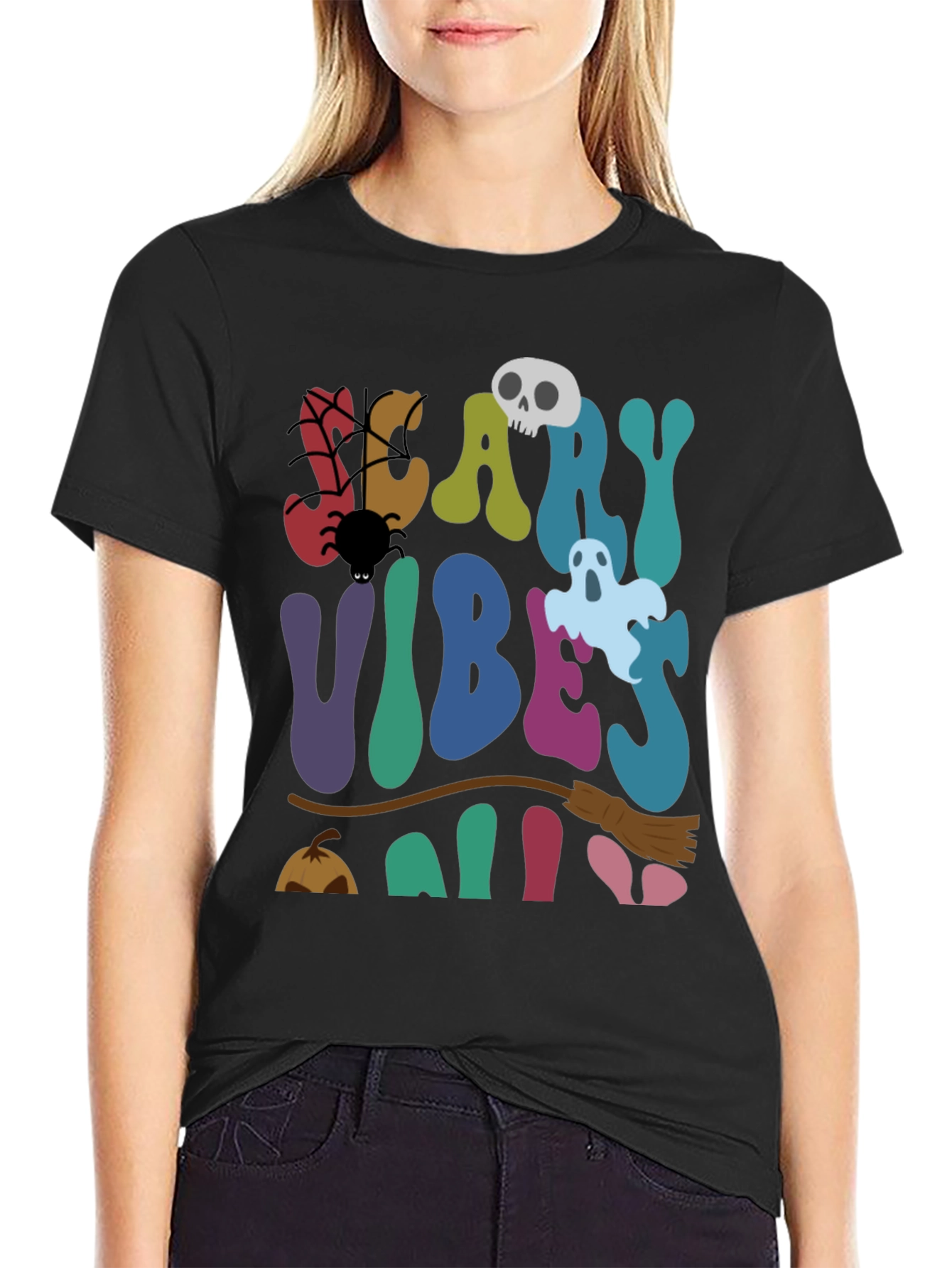 Camiseta Halloween Scary Vibes