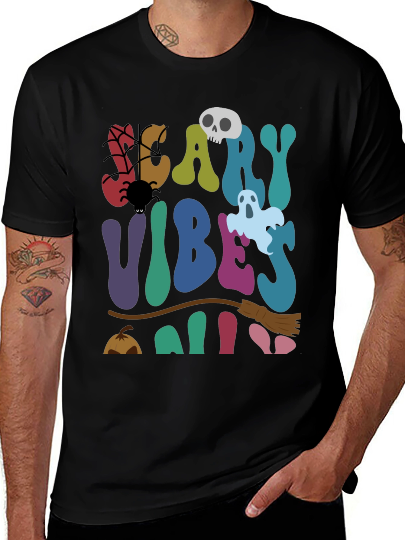 Camiseta Halloween Scary Vibes