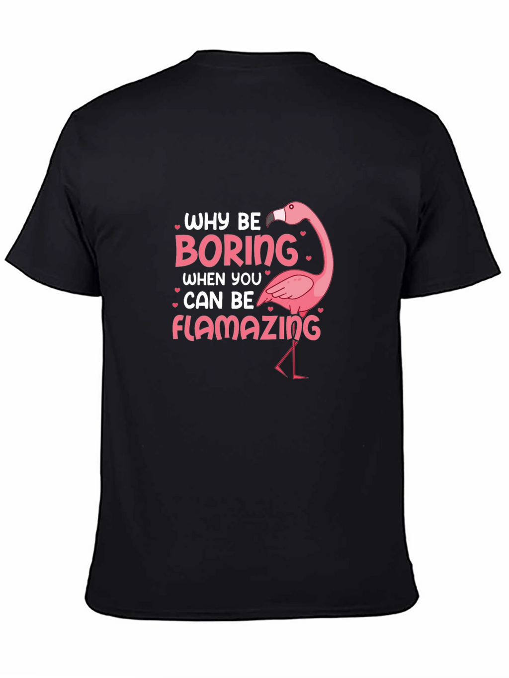 Camiseta Negra con Diseño de Flamenco Flamazing