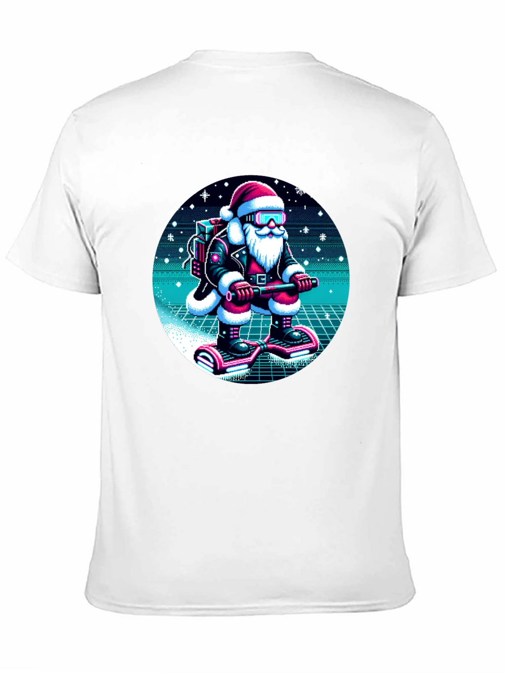 Camiseta Navideña Santa Retro