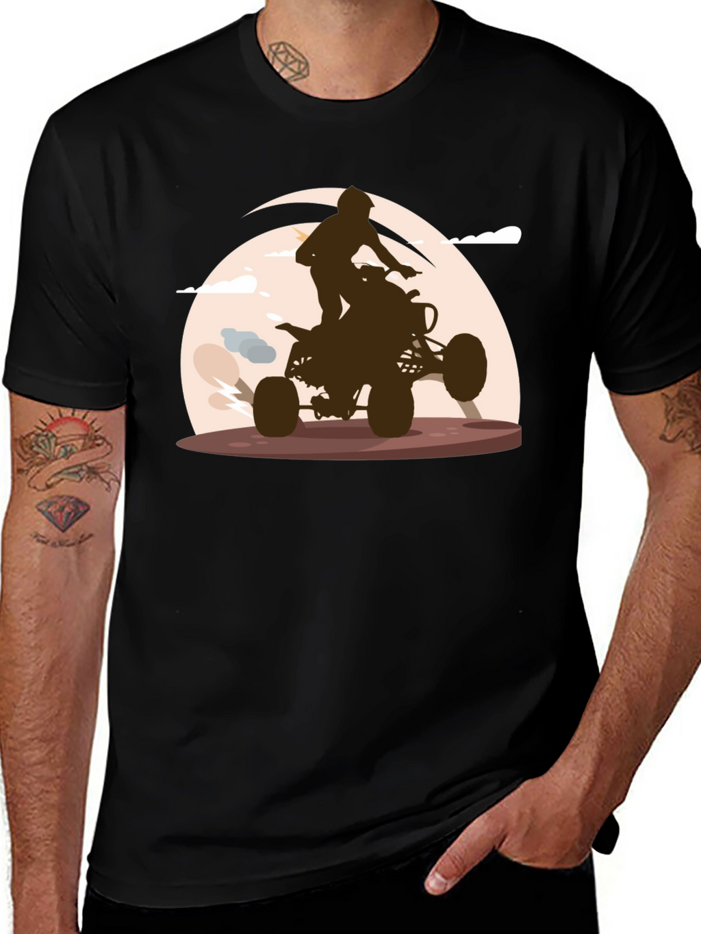 Camiseta Negra ATV Rider