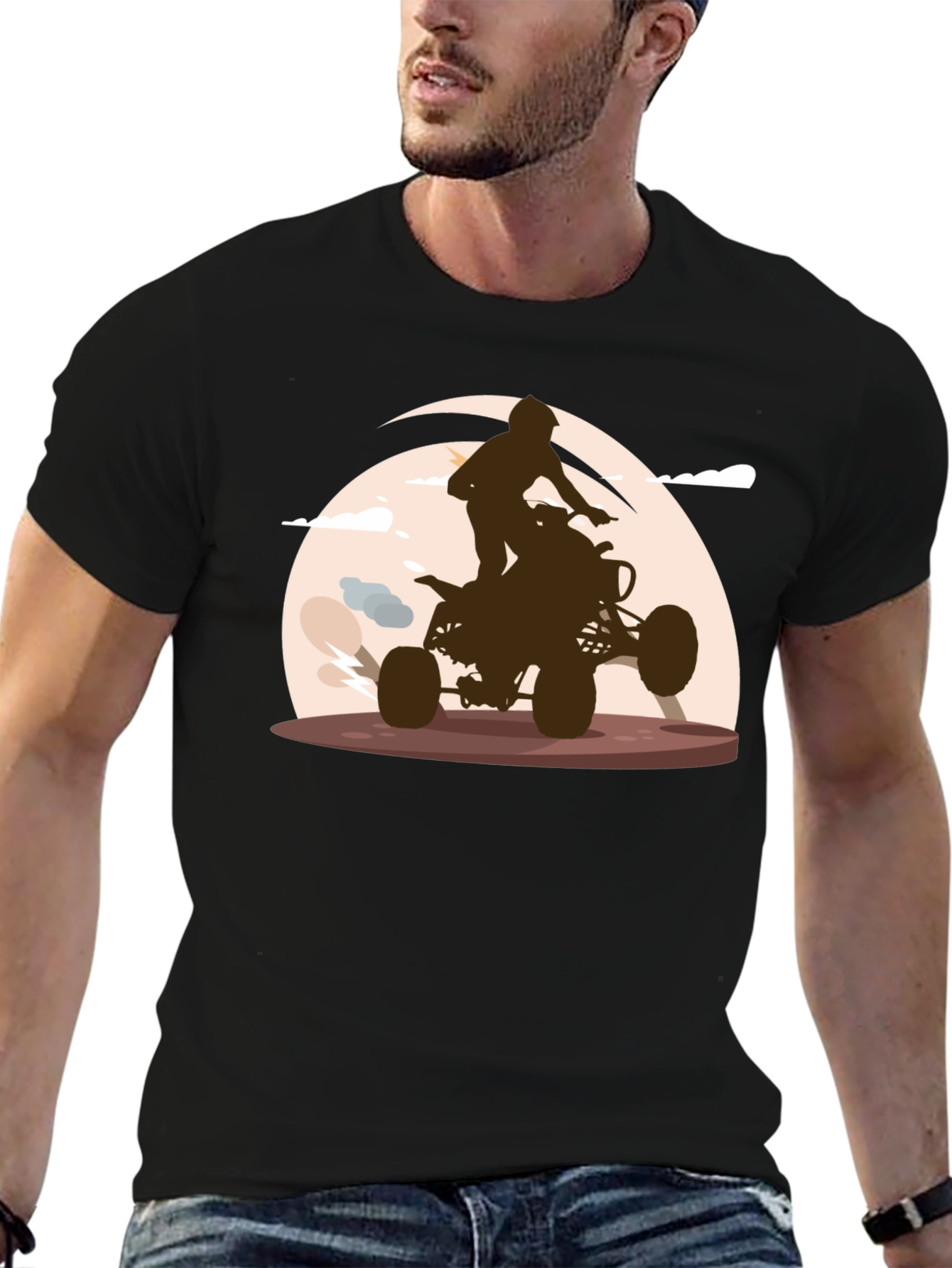 Camiseta Negra ATV Rider