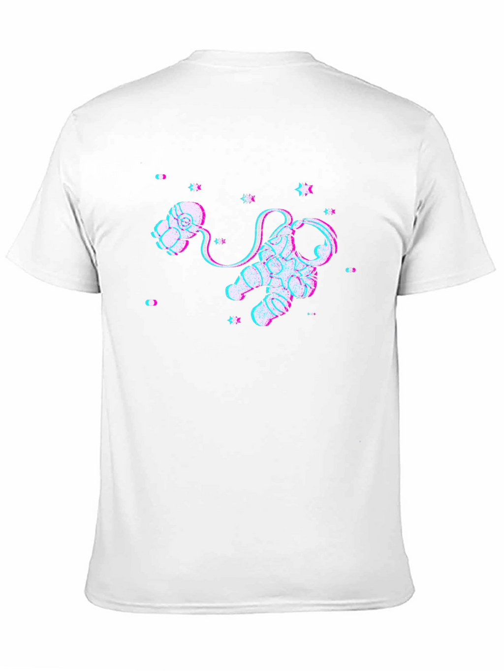 Camiseta Negra con Diseño de Astronauta Espacial