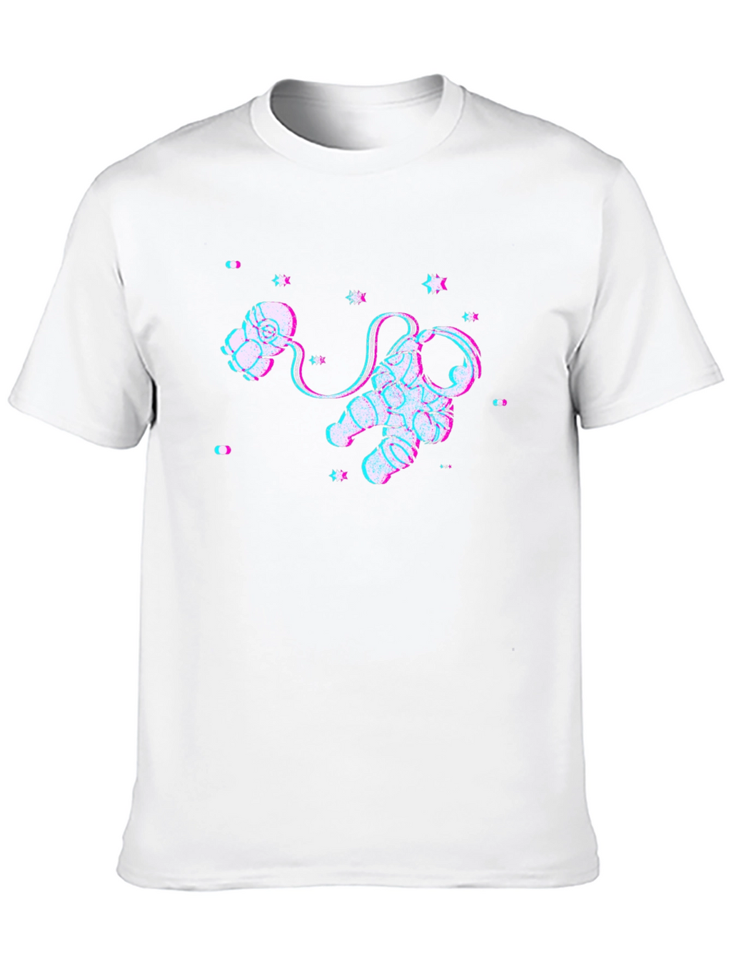 Camiseta Negra con Diseño de Astronauta Espacial