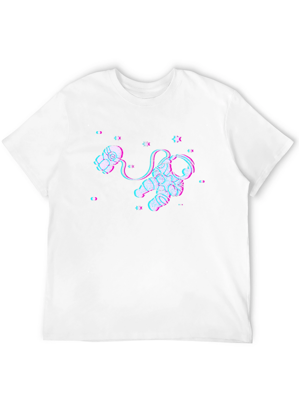 Camiseta Negra con Diseño de Astronauta Espacial