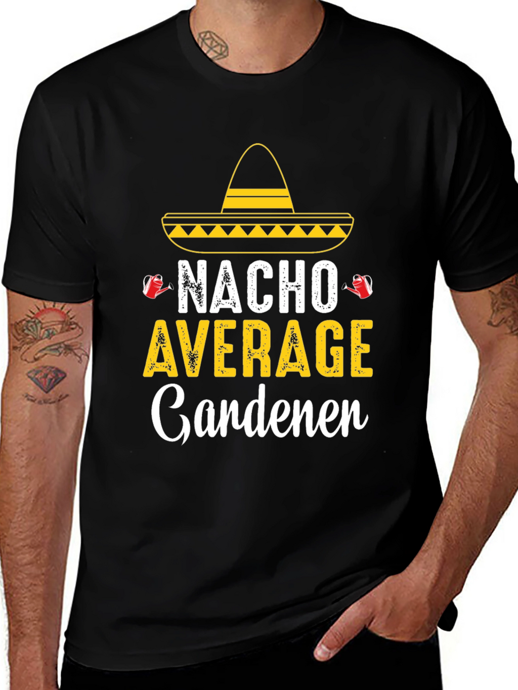 Camiseta Divertida Jardinería - Nacho Average Gardener
