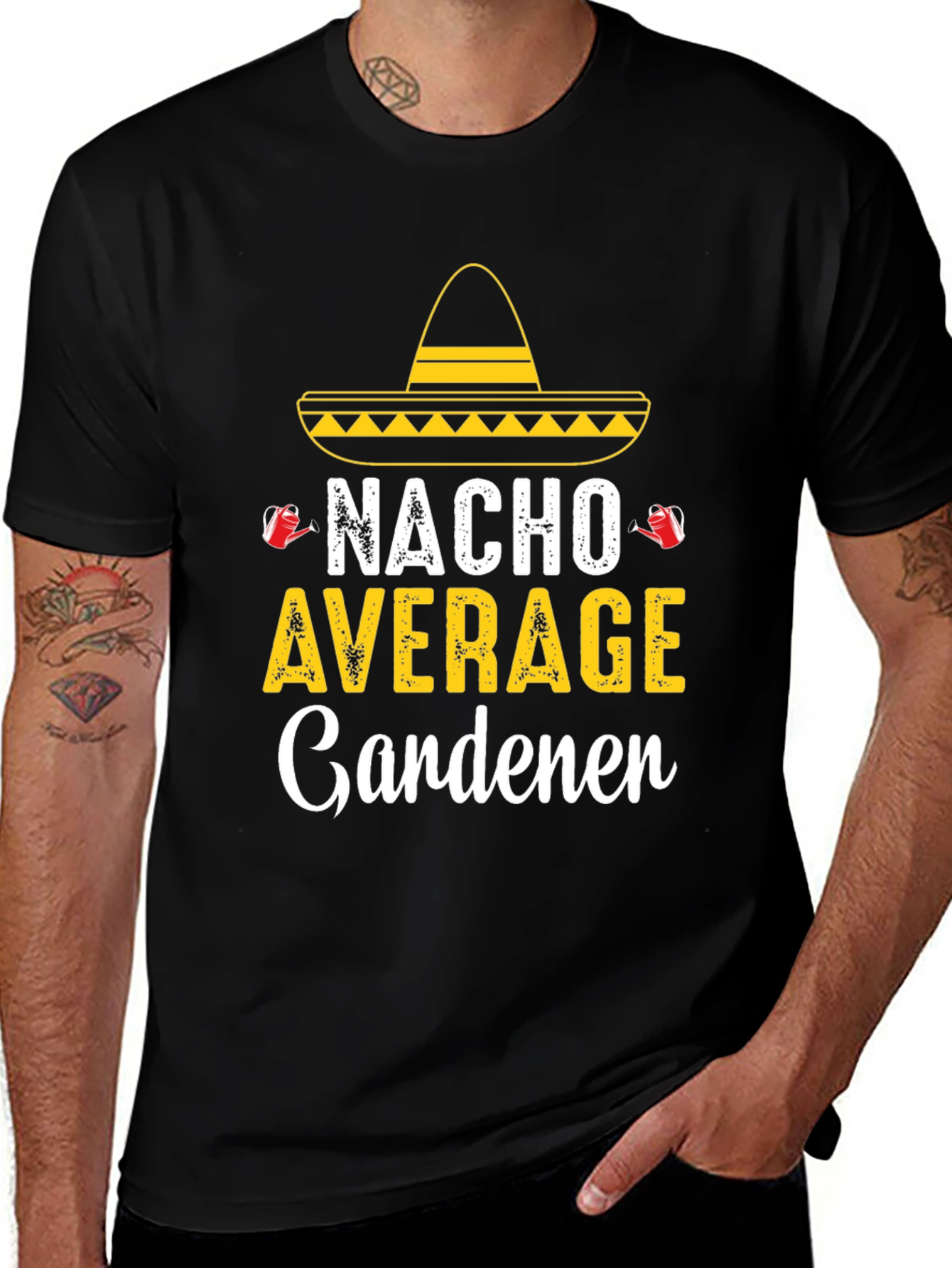 Camiseta Divertida Jardinería - Nacho Average Gardener