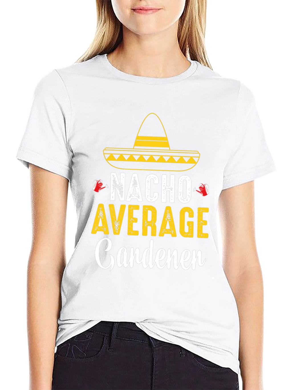 Camiseta Divertida Jardinería - Nacho Average Gardener