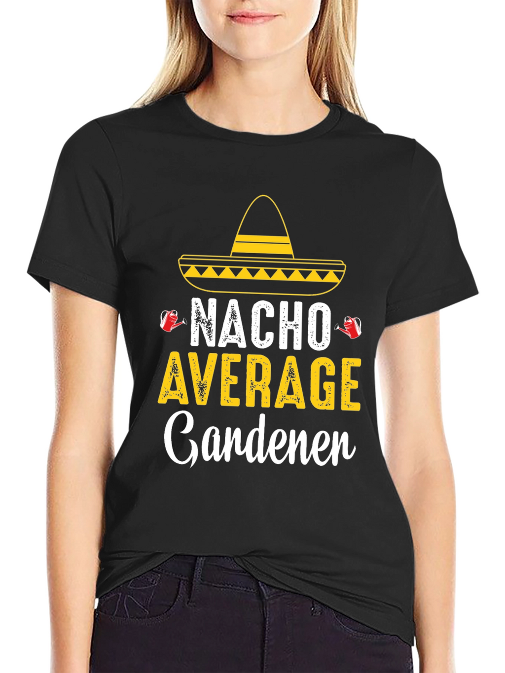 Camiseta Divertida Jardinería - Nacho Average Gardener