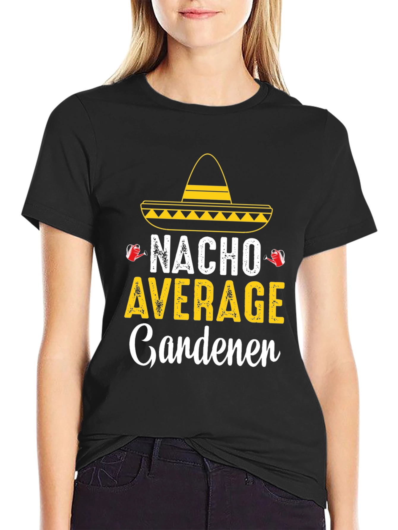 Camiseta Divertida Jardinería - Nacho Average Gardener
