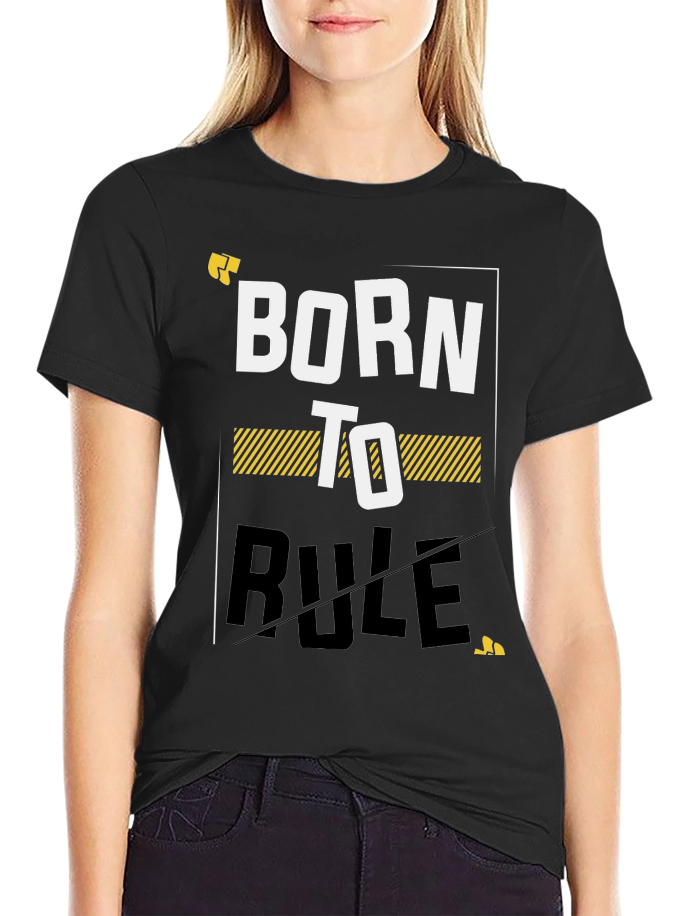 Camiseta Negra - Born to Rule