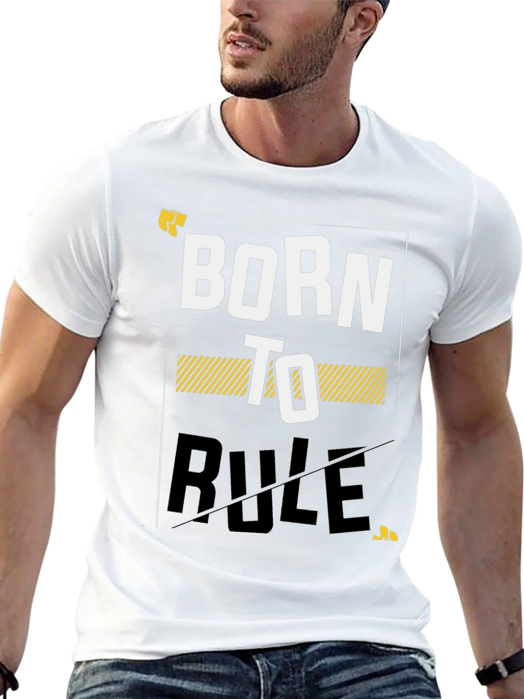 Camiseta Negra - Born to Rule