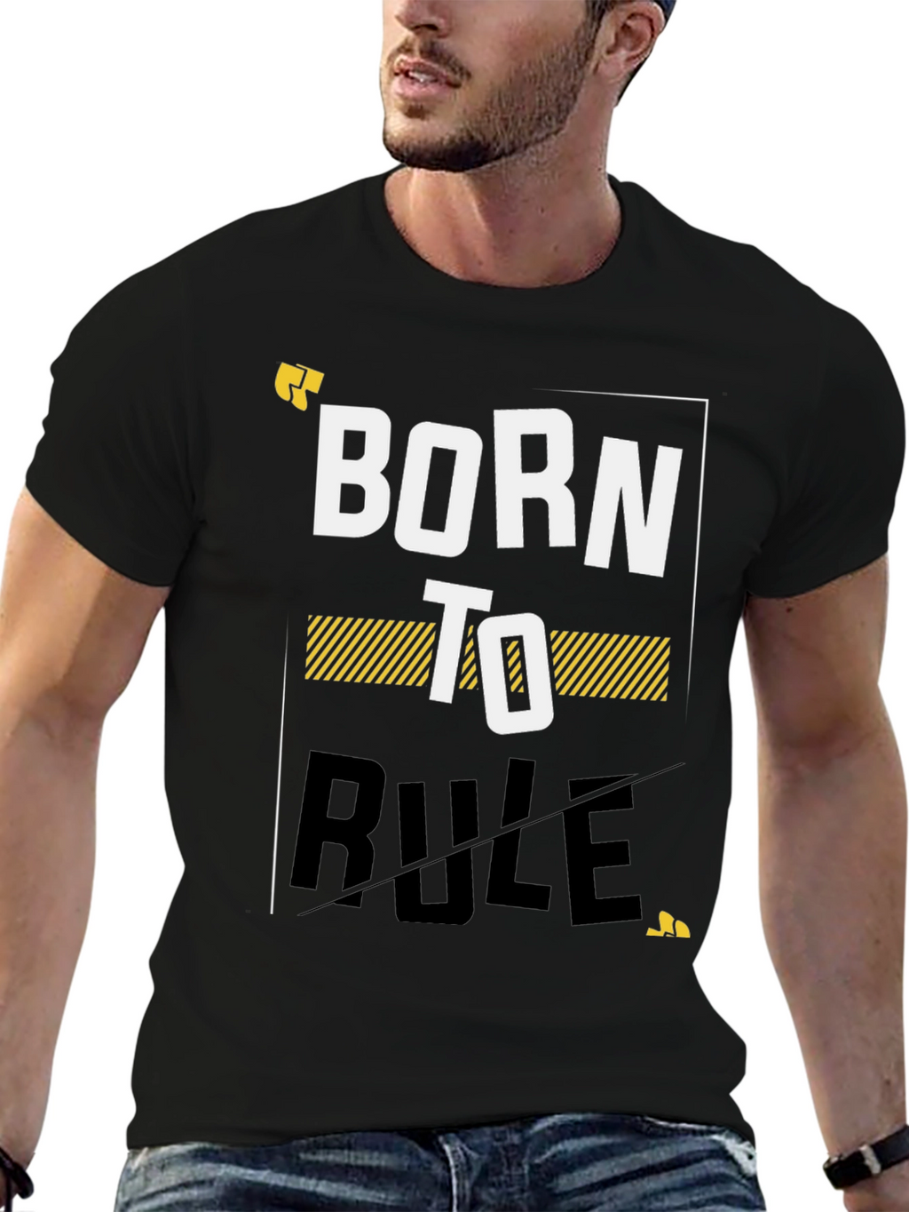 Camiseta Negra - Born to Rule