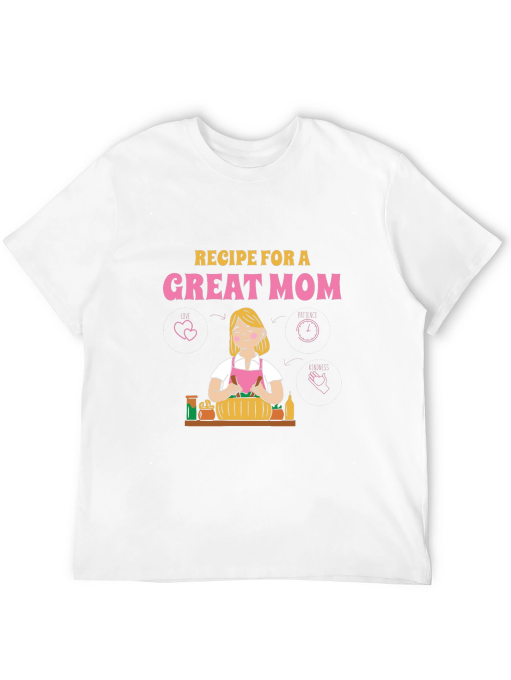 Camiseta Negra Receta para una Gran Mamá