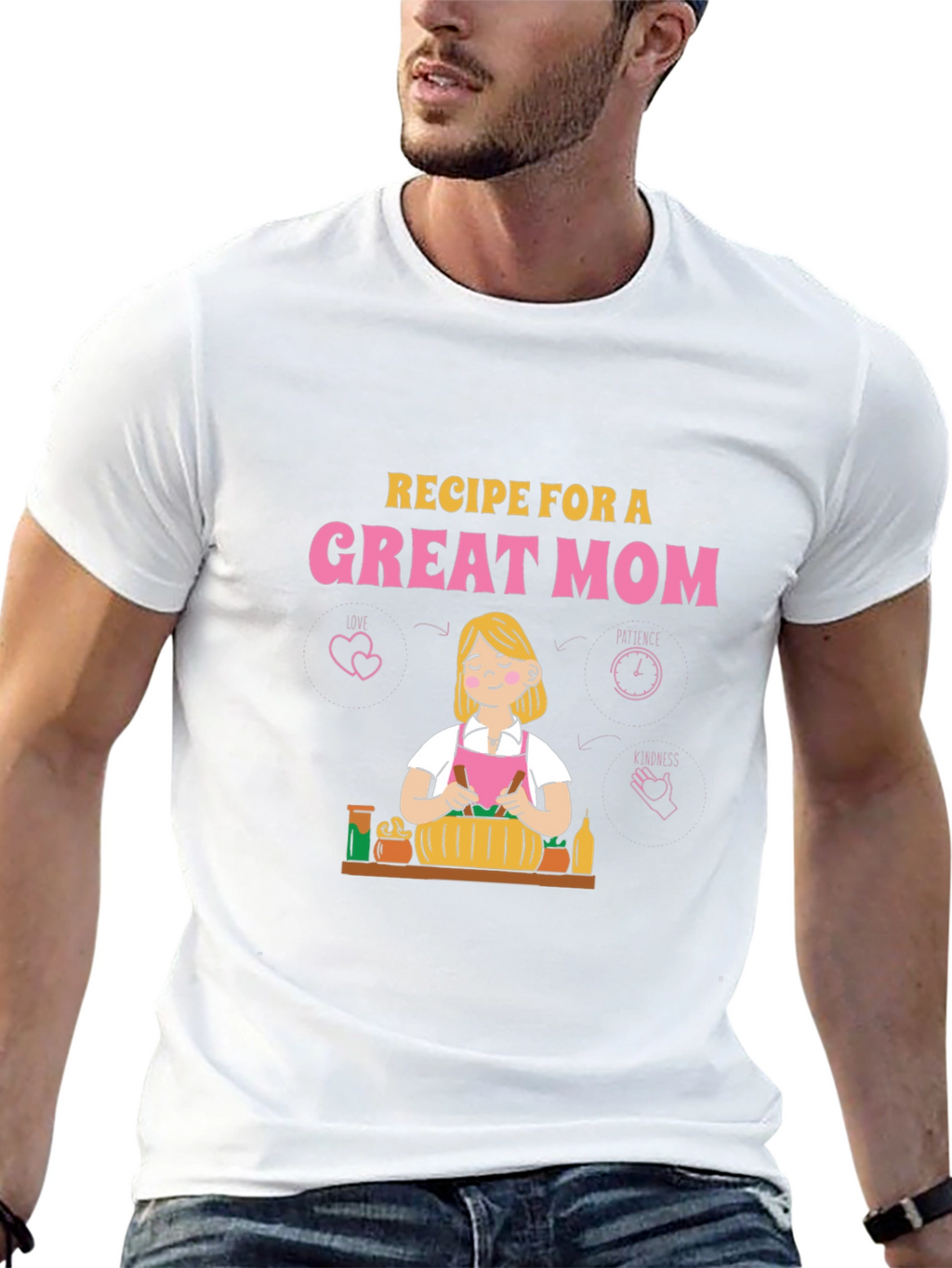 Camiseta Negra Receta para una Gran Mamá